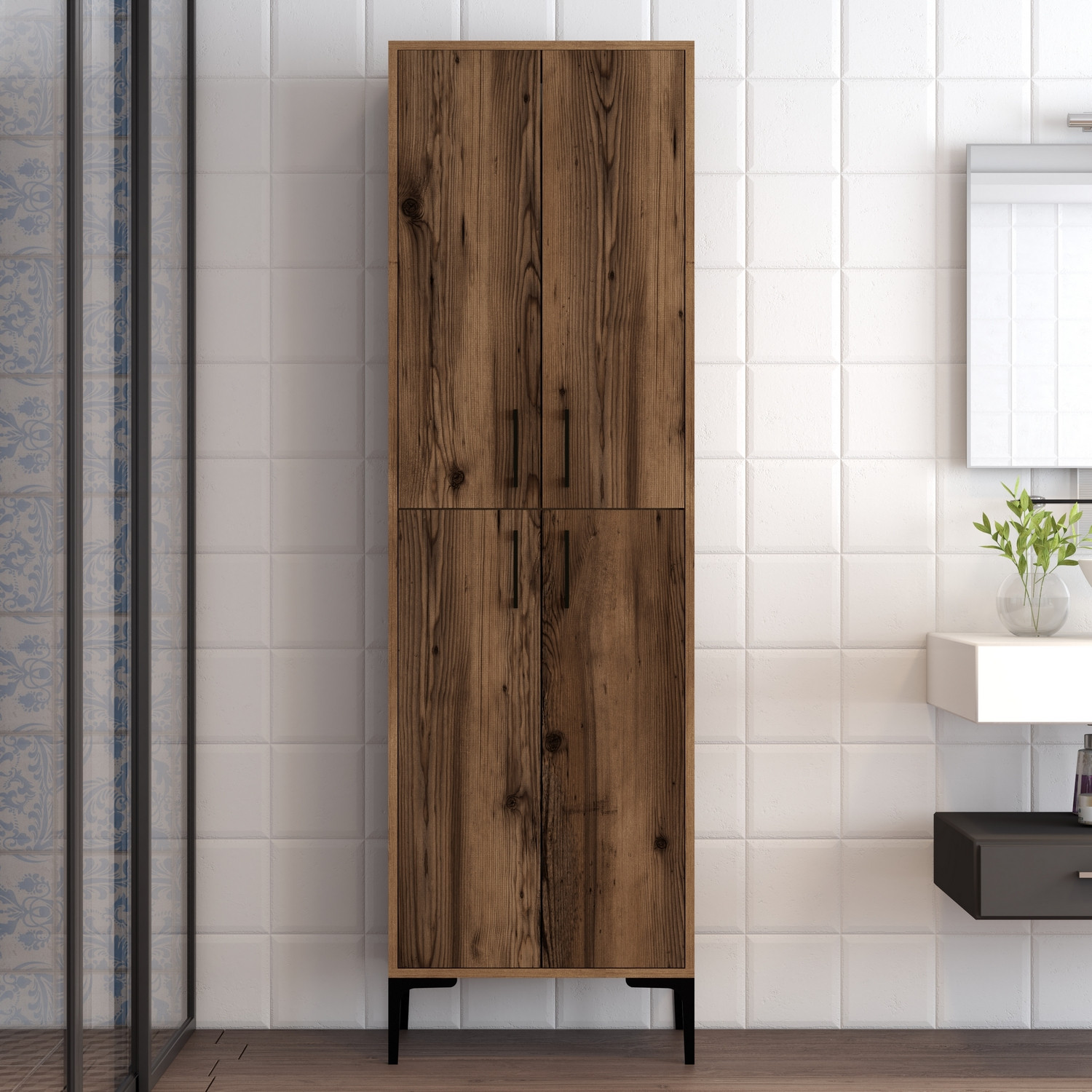 Benta Cabinet Walnut Brown
