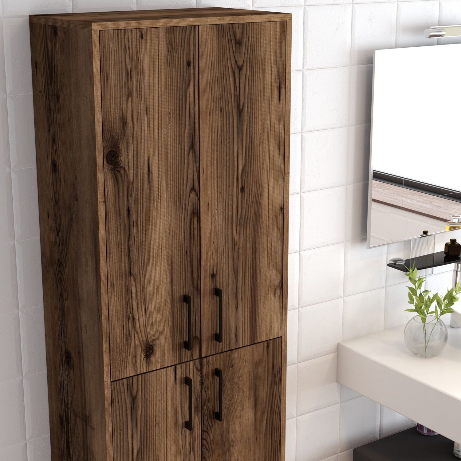 Benta Cabinet Walnut Brown
