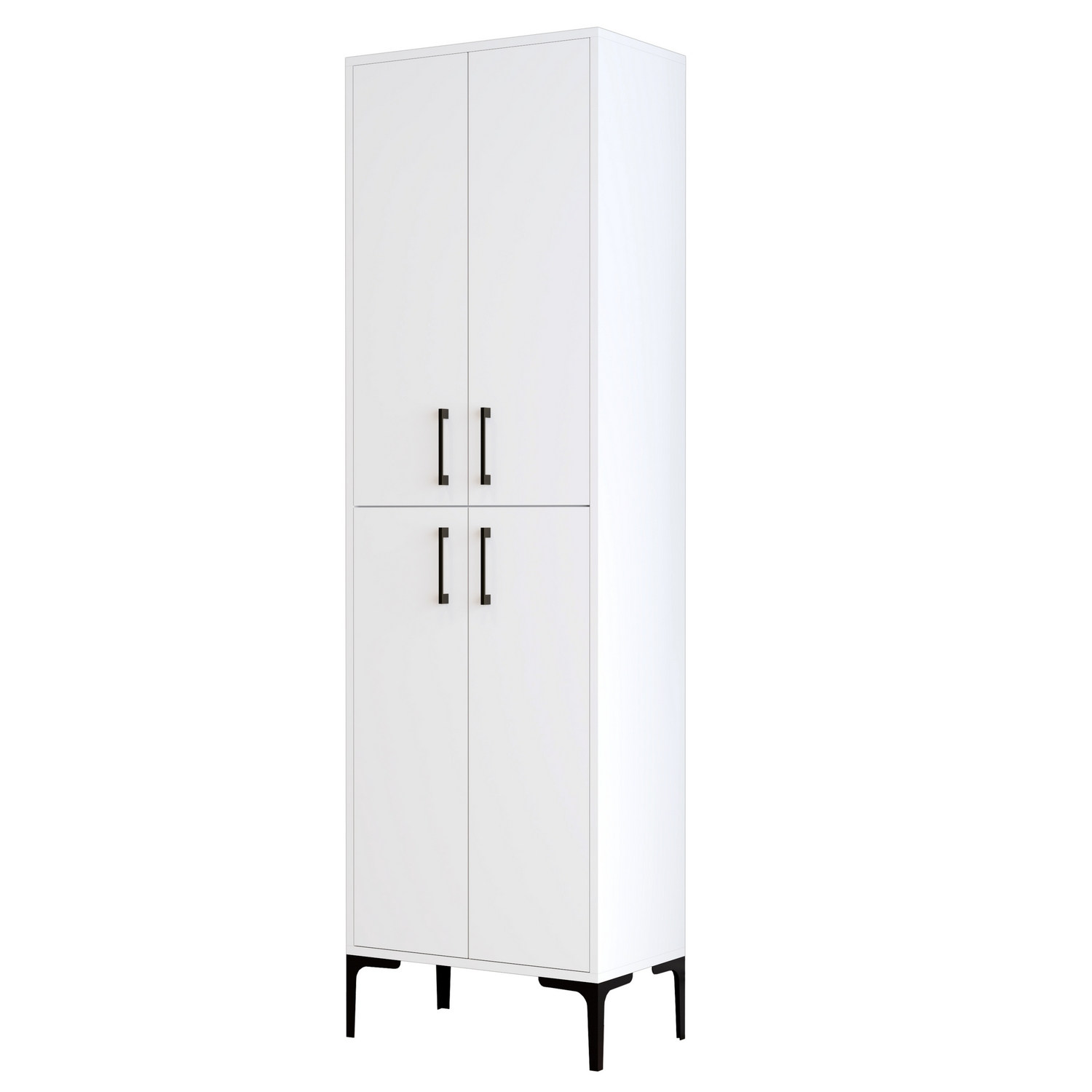 Benta Cabinet White with black details