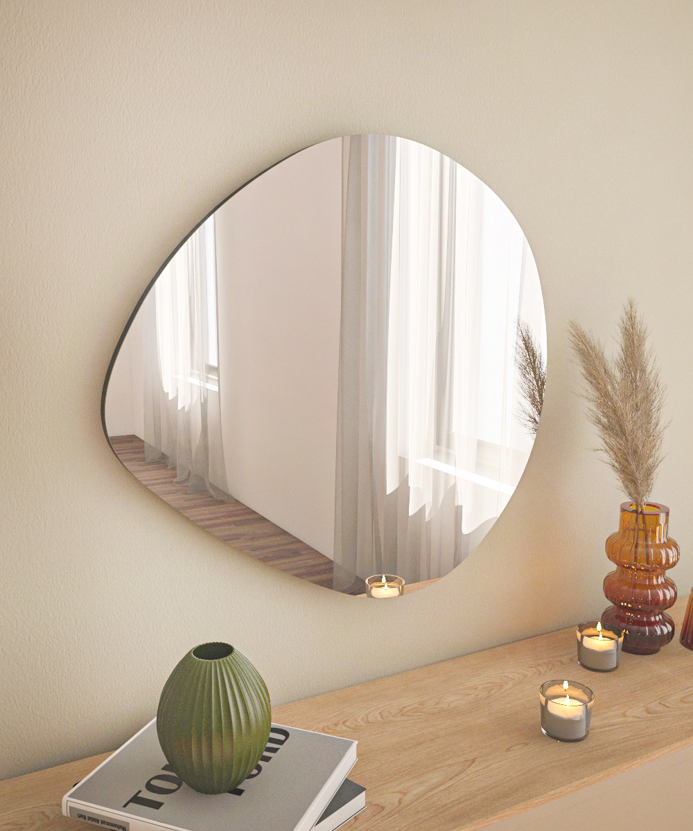 Besso Mirror Black Ø60cm