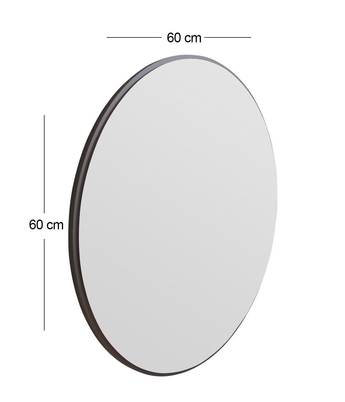 Ozze Mirror Black Ø60cm