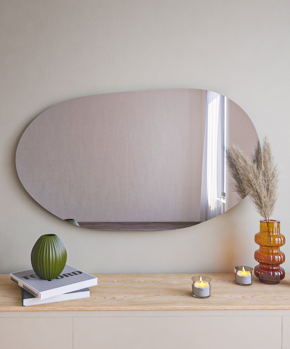 Vanomi Mirror Black 52 x 89cm