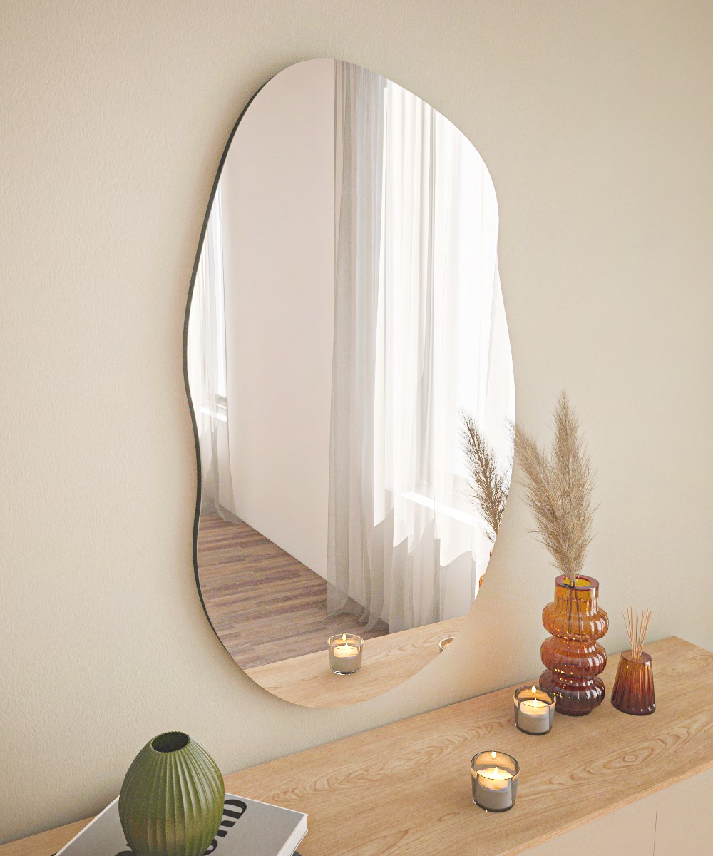 Lossa Mirror Black 52cm x 89cm