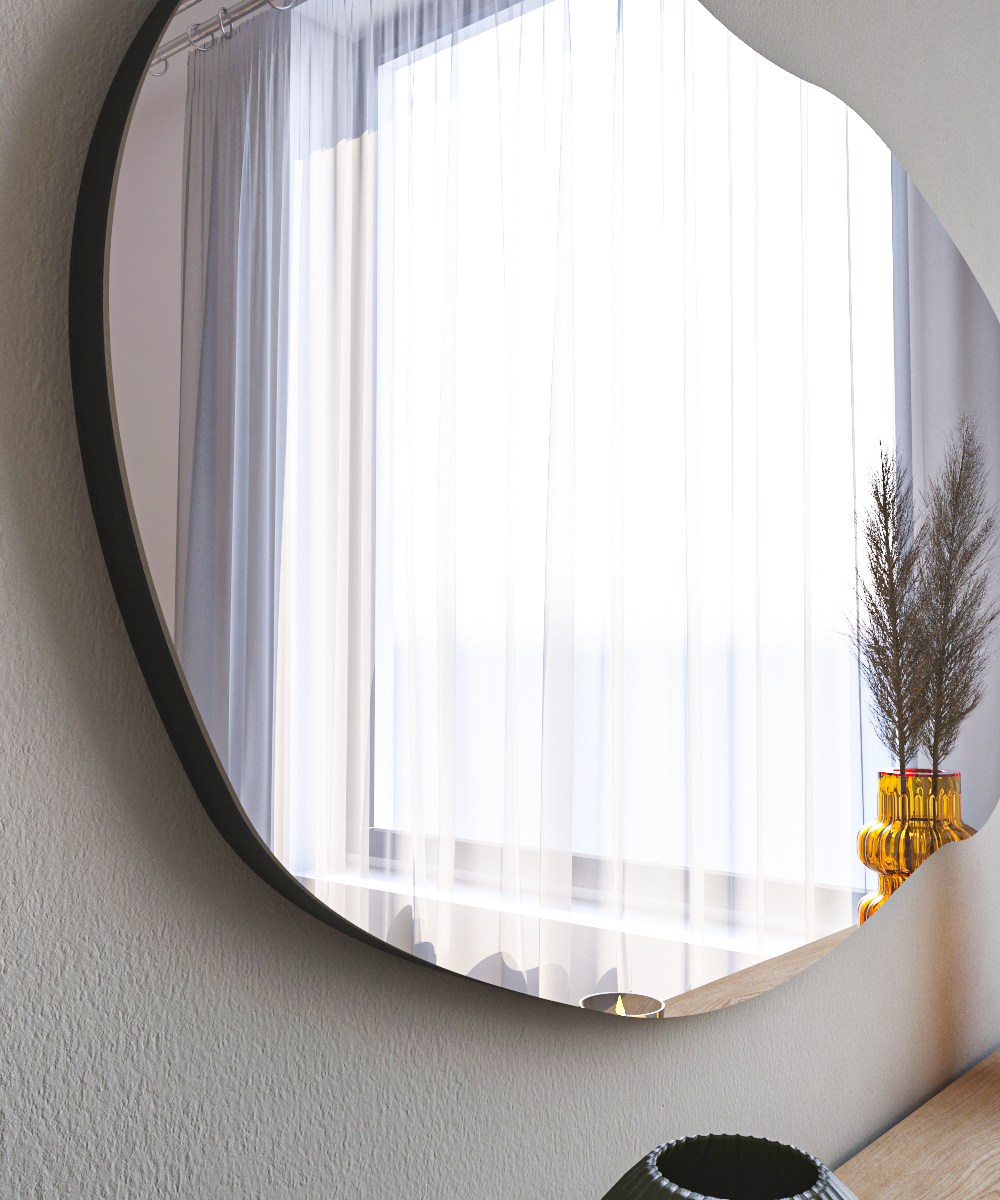 Lossa Mirror Black 52cm x 89cm