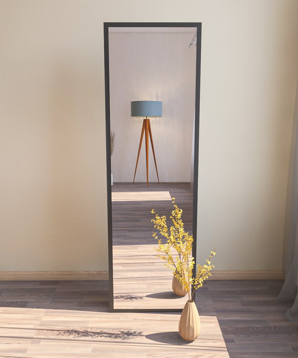 Tessa Standing mirror Black 50cmx 160cm