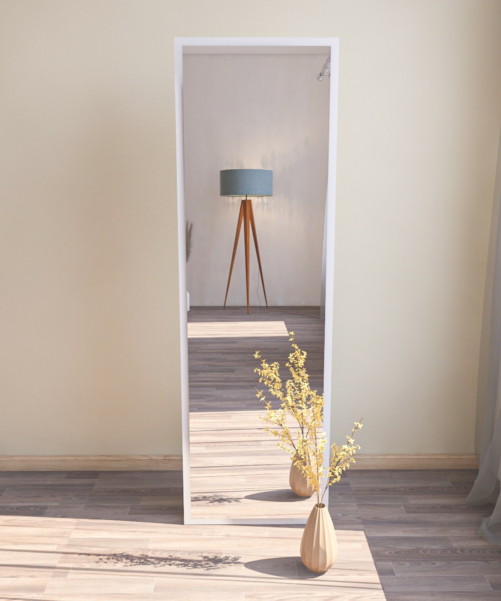 Tessa Standing Mirror White 50cm x 160cm