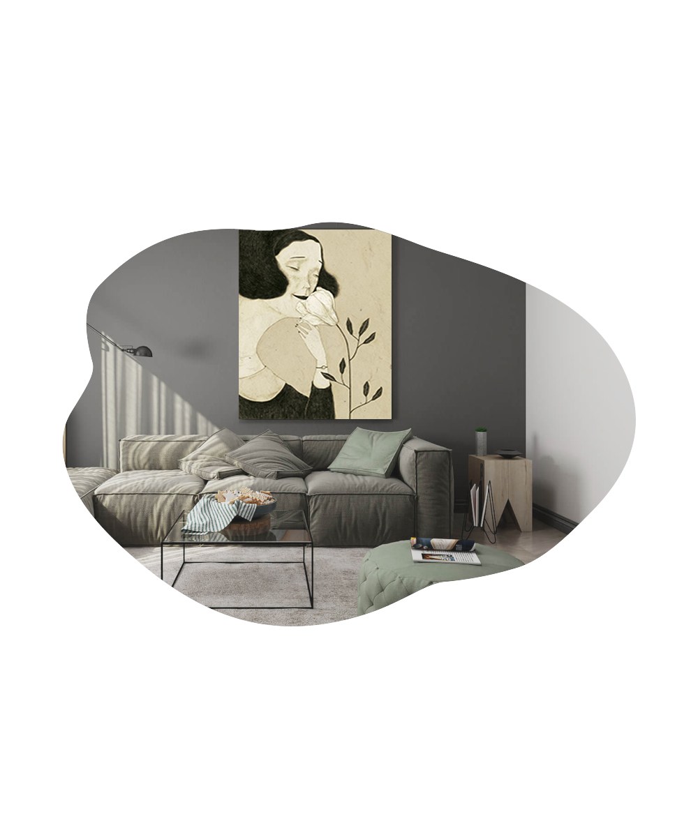 Ohho Mirror Black 60cm x 85cm