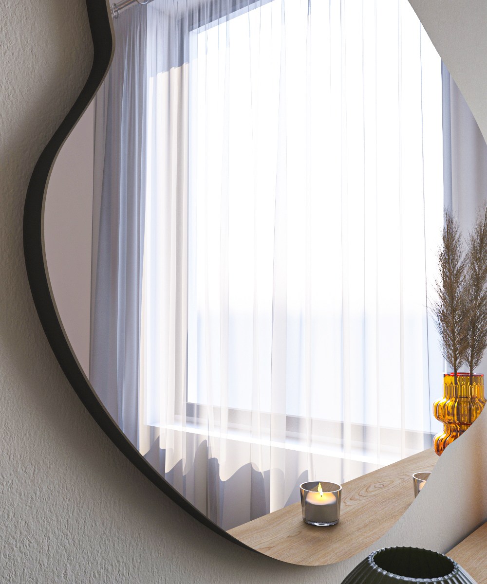 Ohho Mirror Black 60cm x 85cm