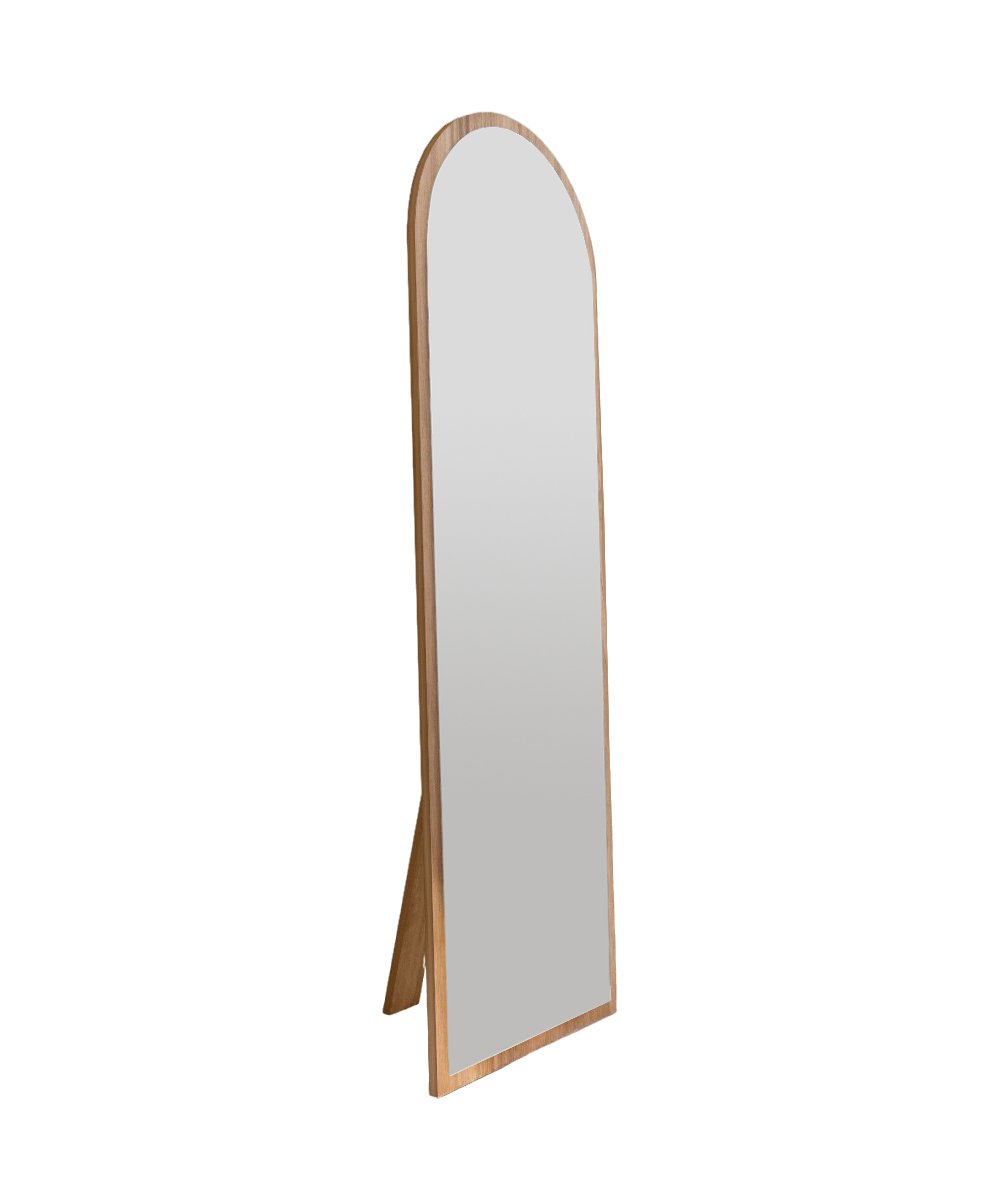 Emma Standing Mirror Walnut Brown 50cmx 160cm