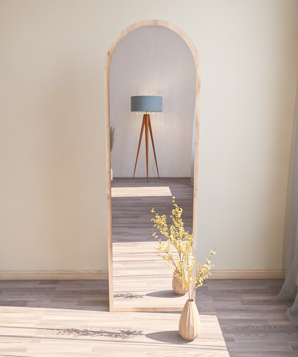 Emma Freestanding Mirror Nature 50cm x 160cm
