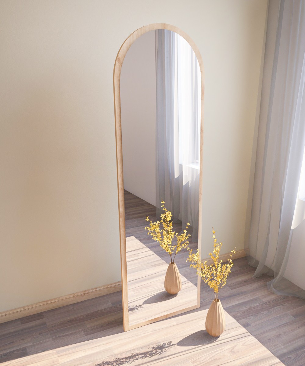 Emma Freestanding Mirror Nature 50cm x 160cm