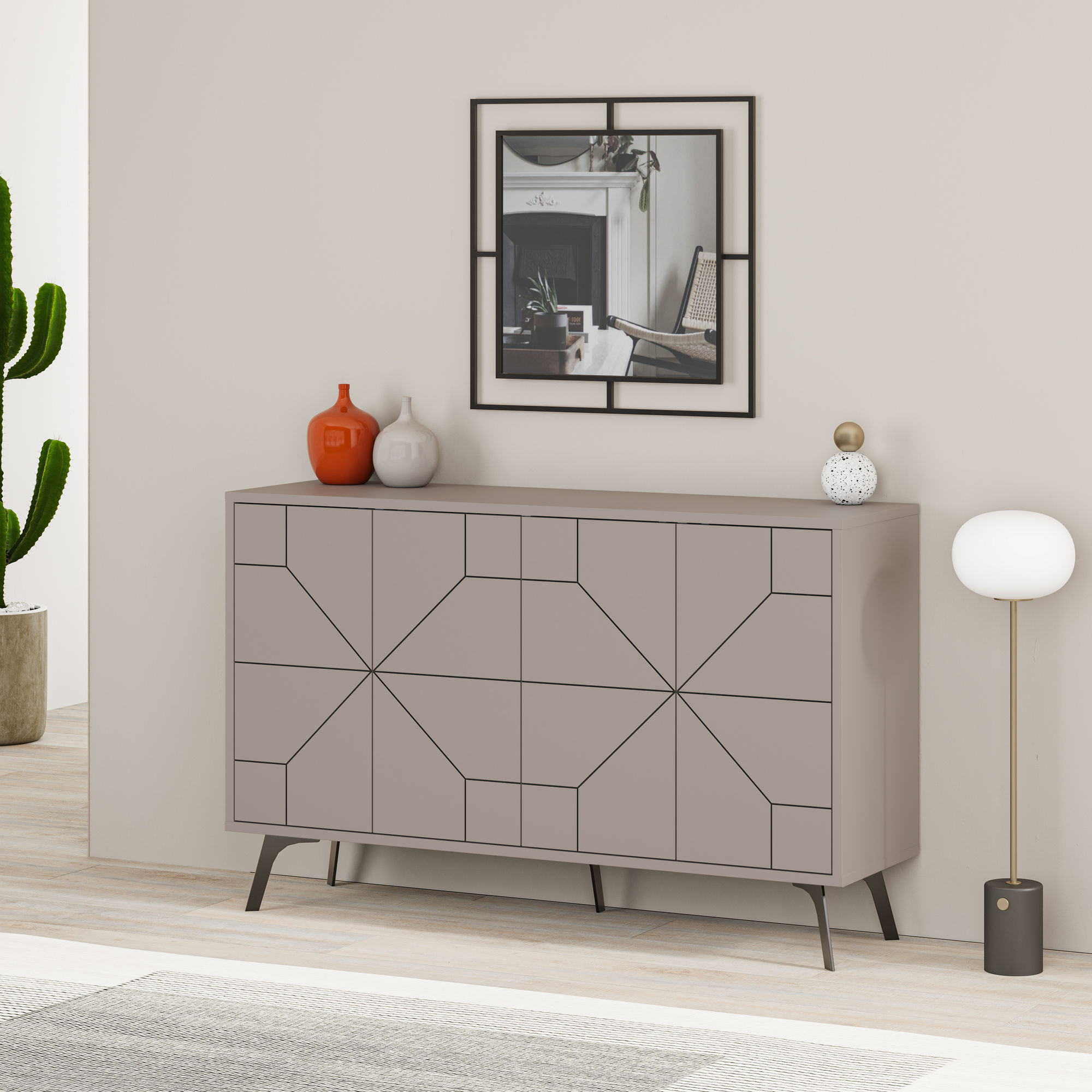 Dune Cassettiera Light Mocha 123cm x 62.4cm