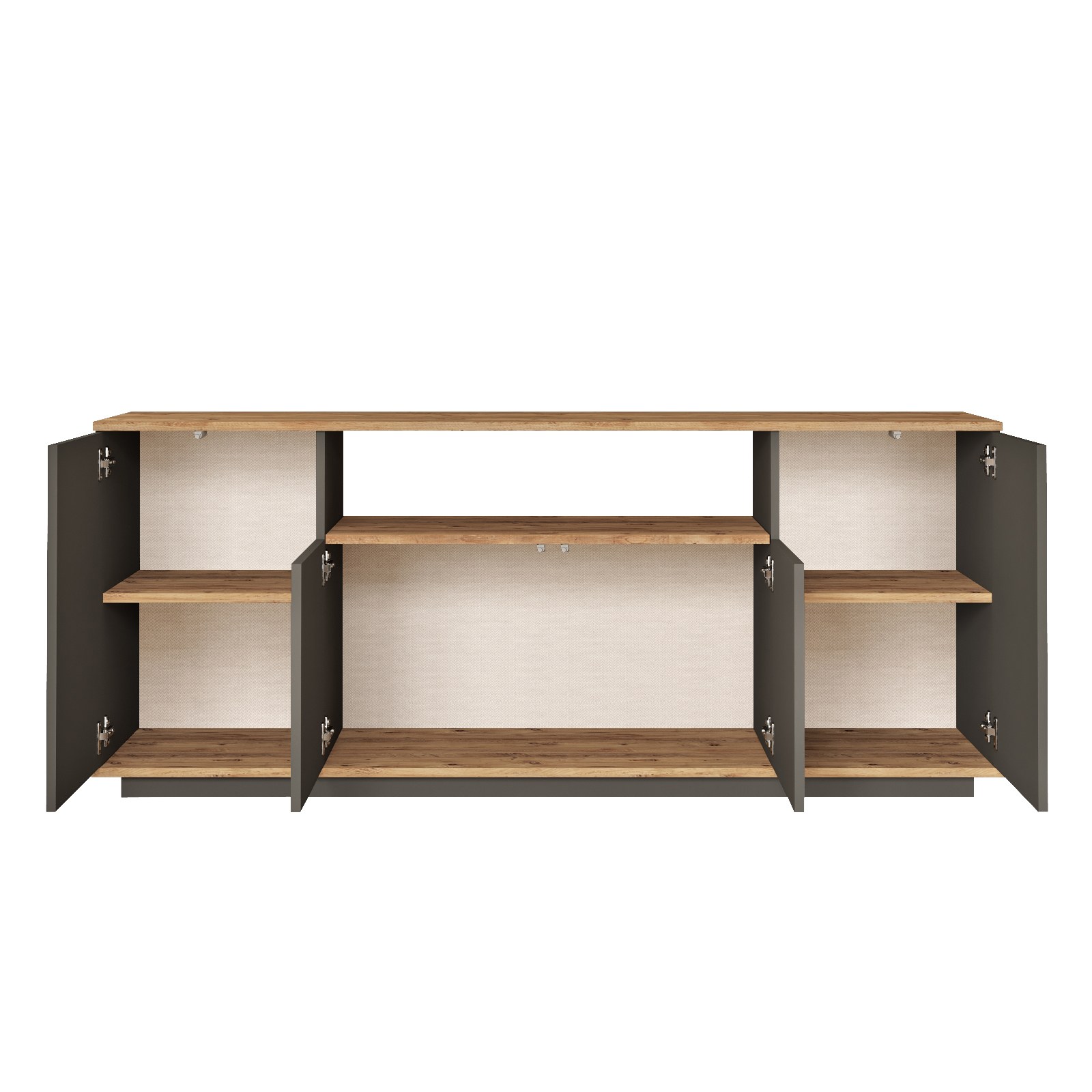 Sideboard Gray 180cm