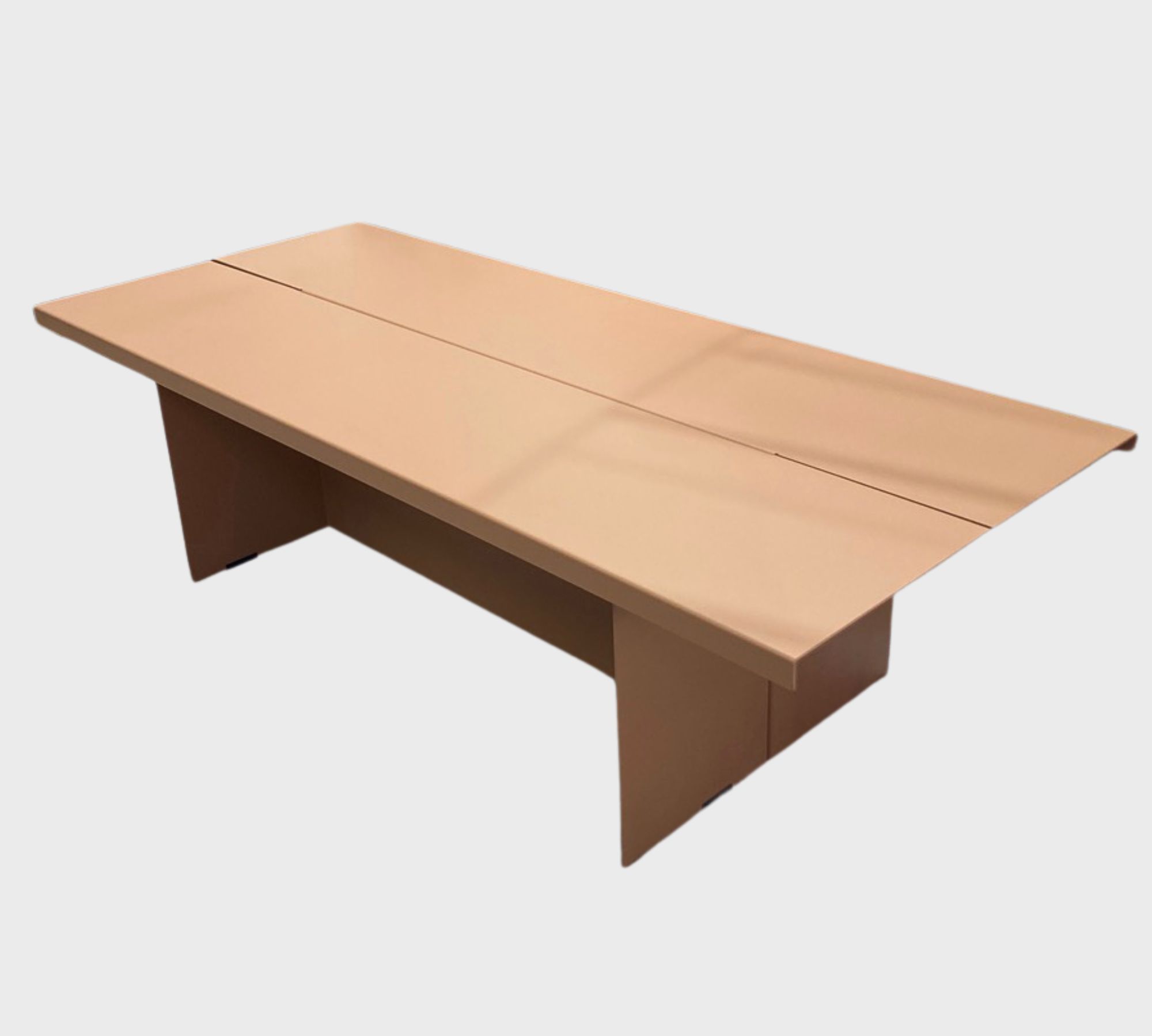 Zebe Bank Low powder-coated steel Apricot