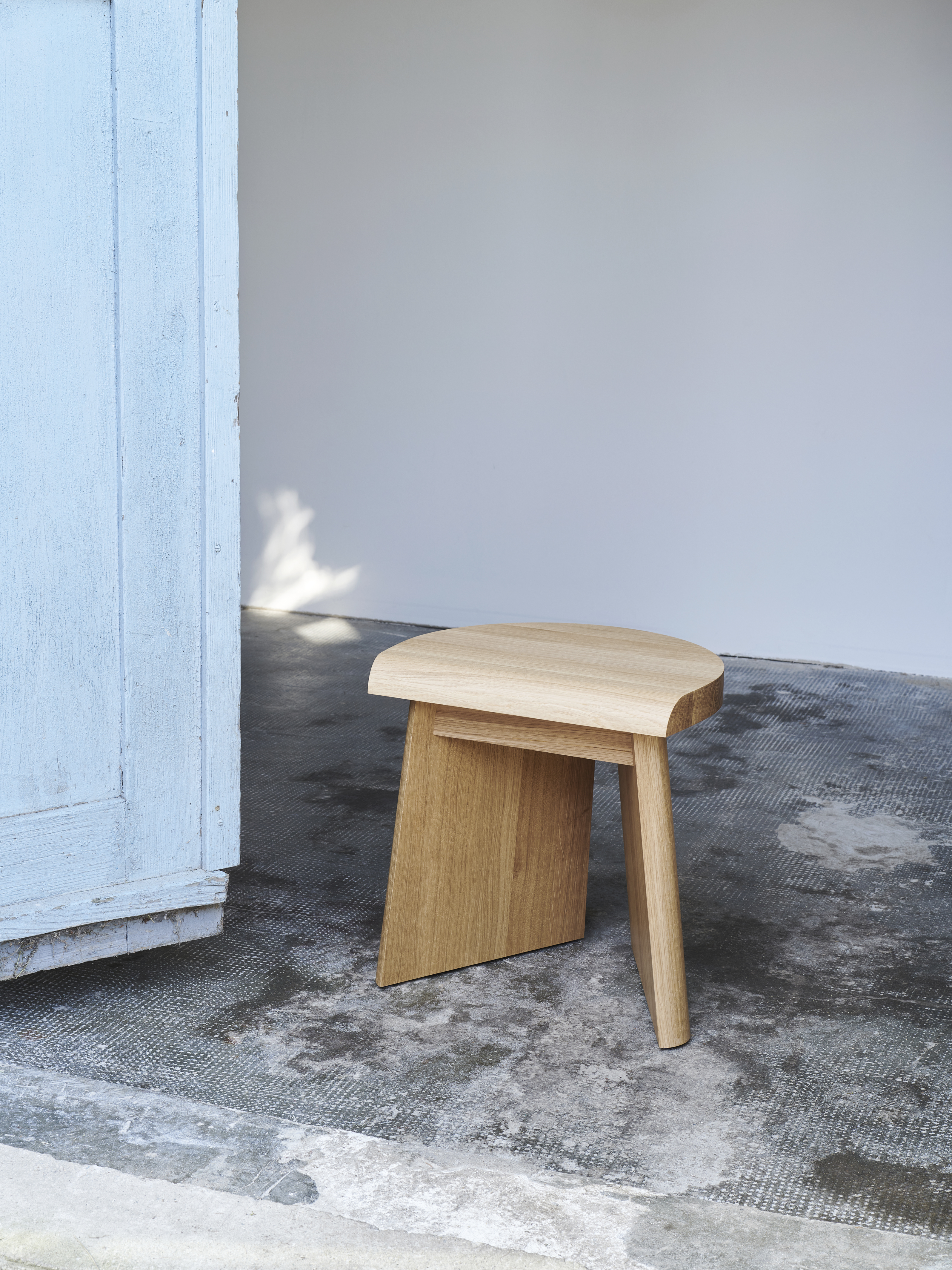 PORTAO Stool Oak Wood Oiled