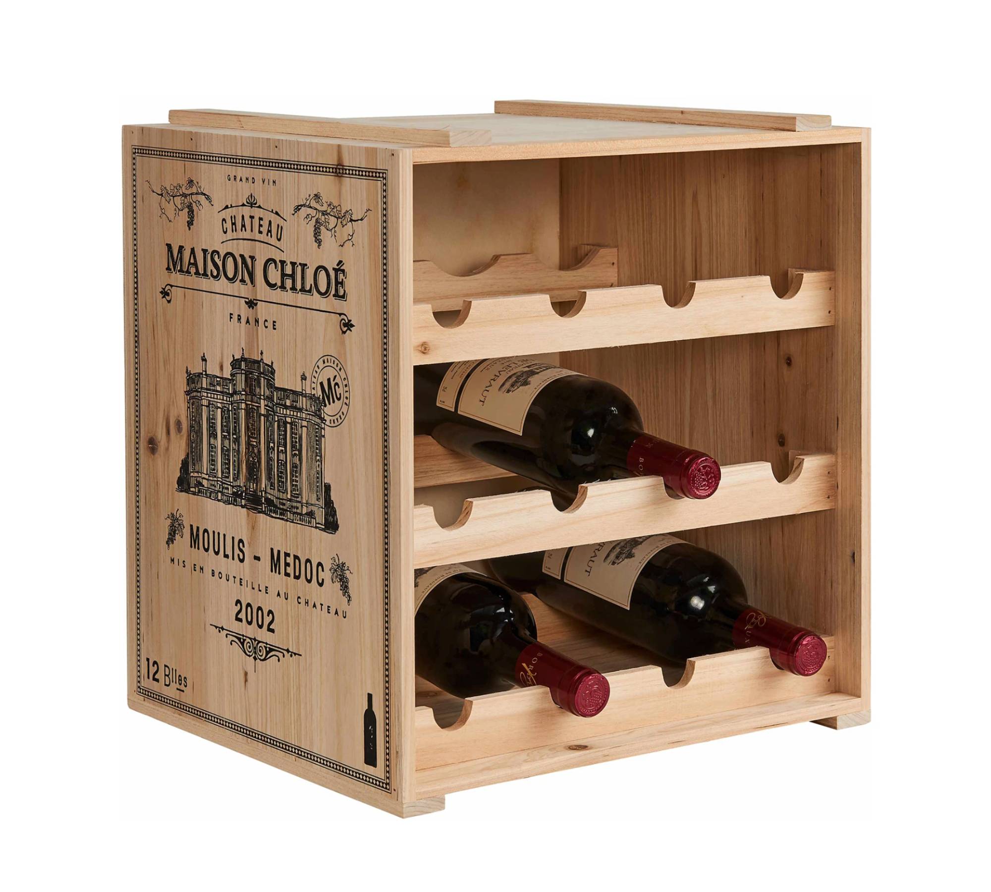 Weinregal Tannenholz