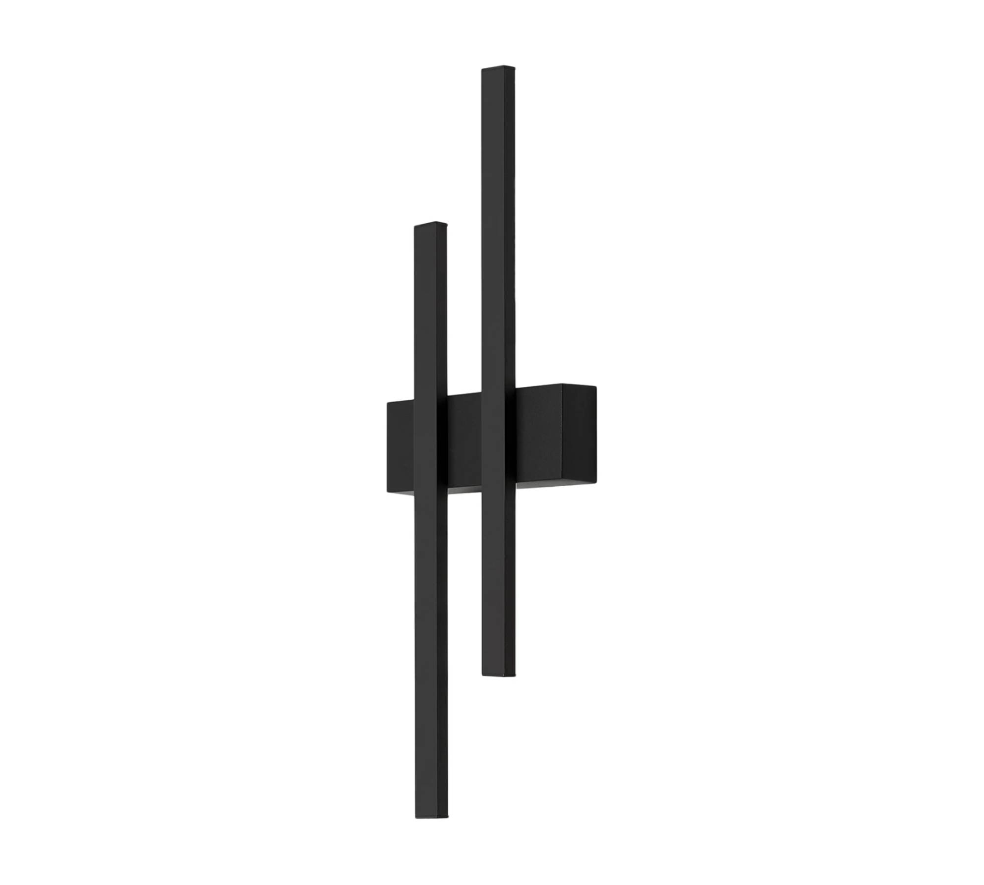 2-burner outdoor light polycarbonate iron black