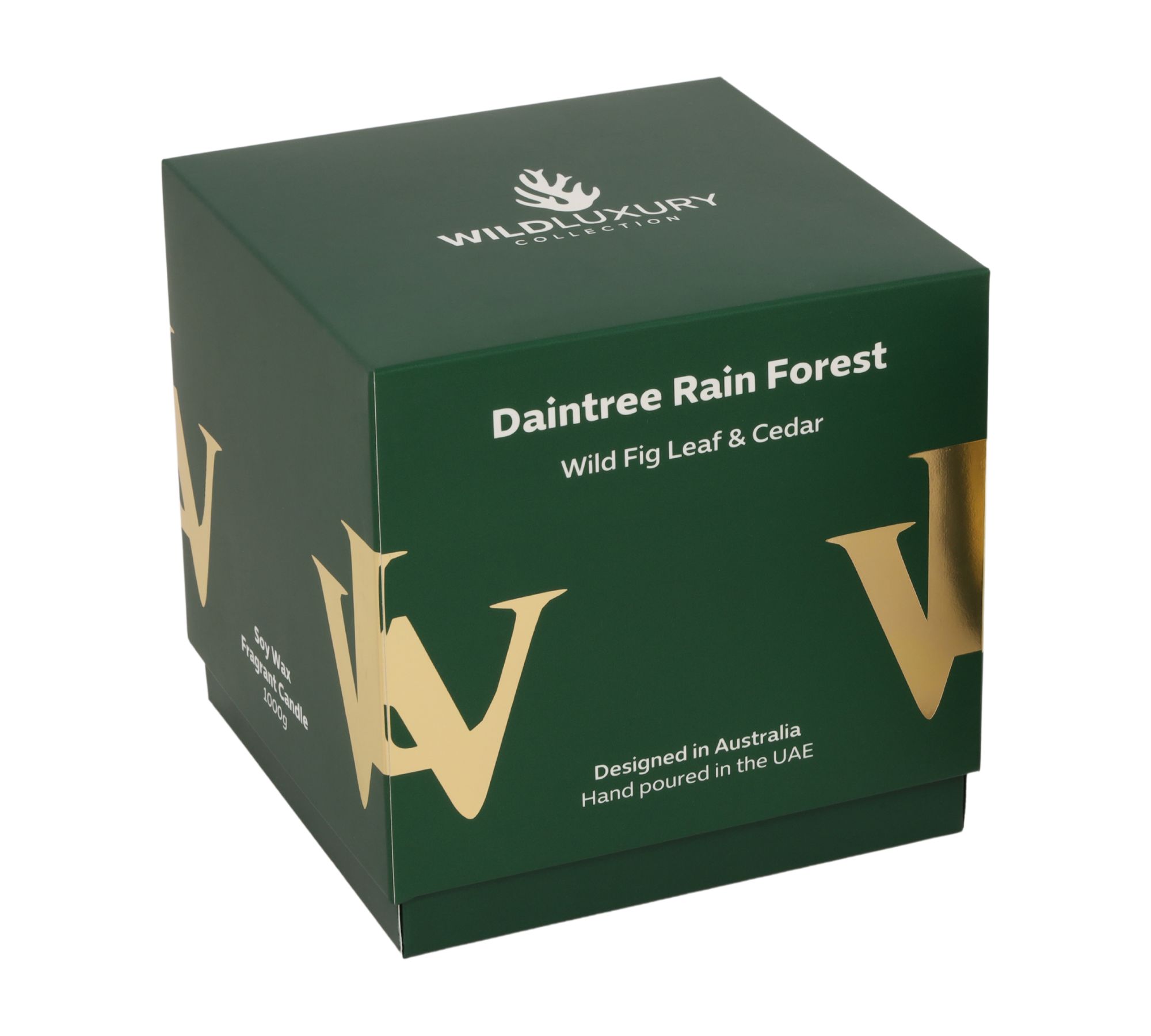 Handgegossene Sojawachs Duftkerze Daintree Rain Forest 1000g