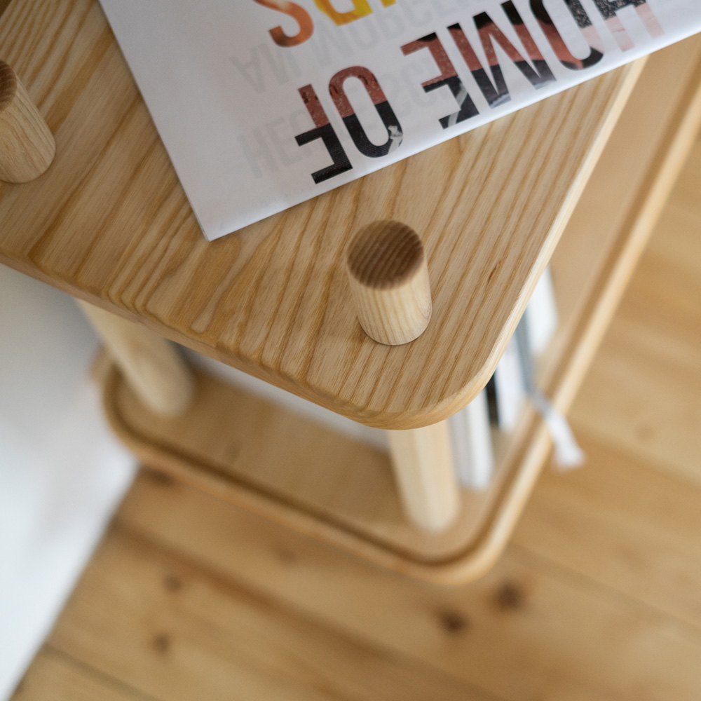 Brilliant 1 Shelf Ash Wood Brown