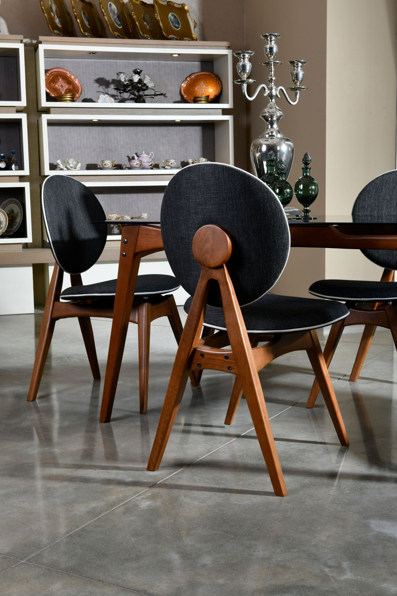 2x Touch Chair Linen Anthracite