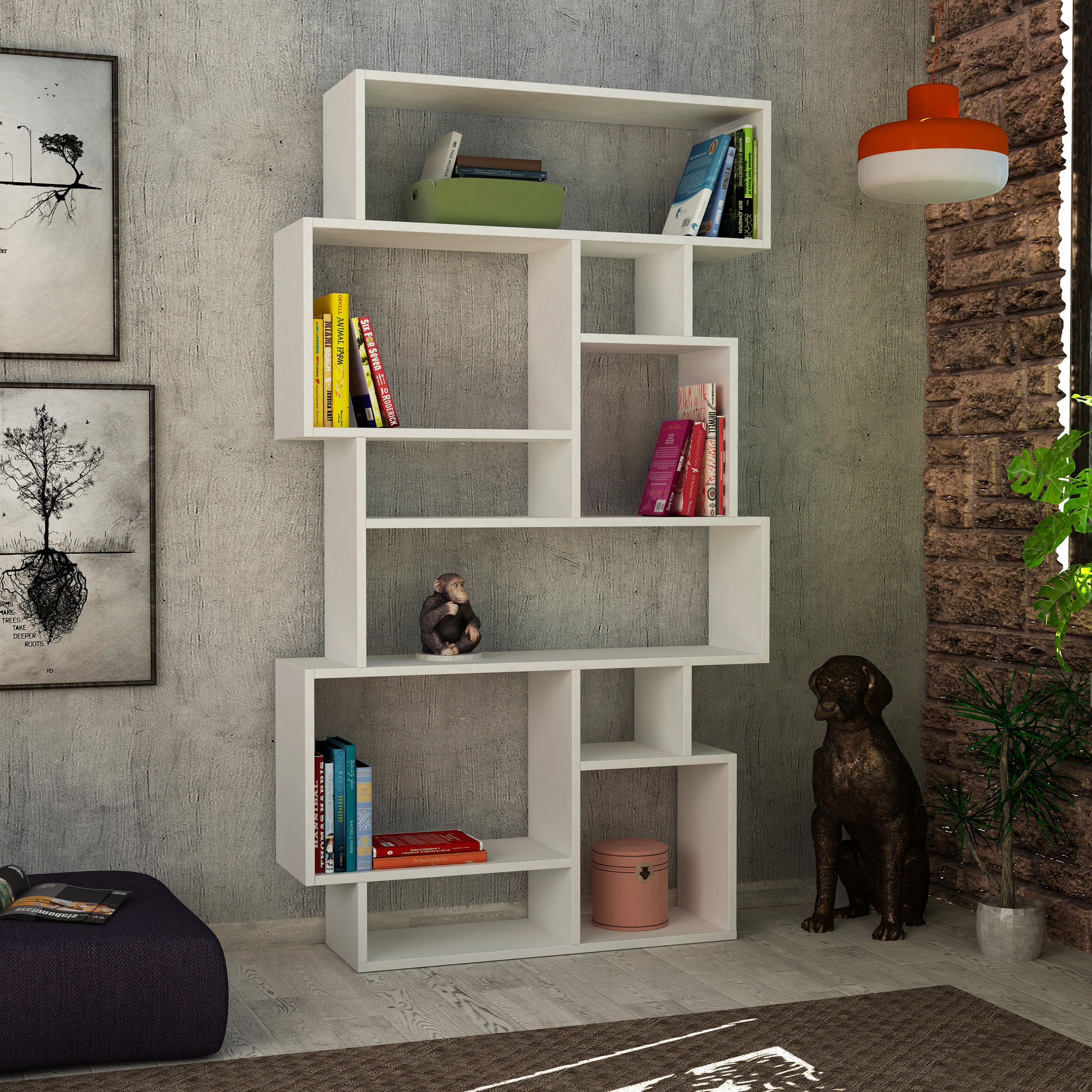 Karmato Bookshelf White