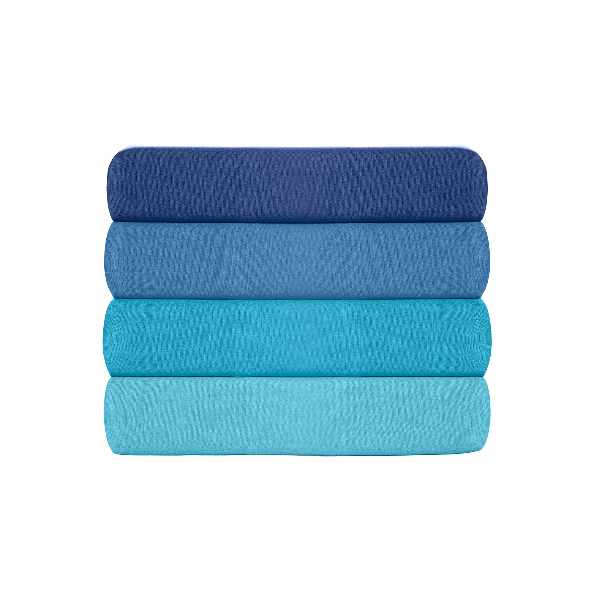 2x Pillowcase Ranforce Cotton Blue