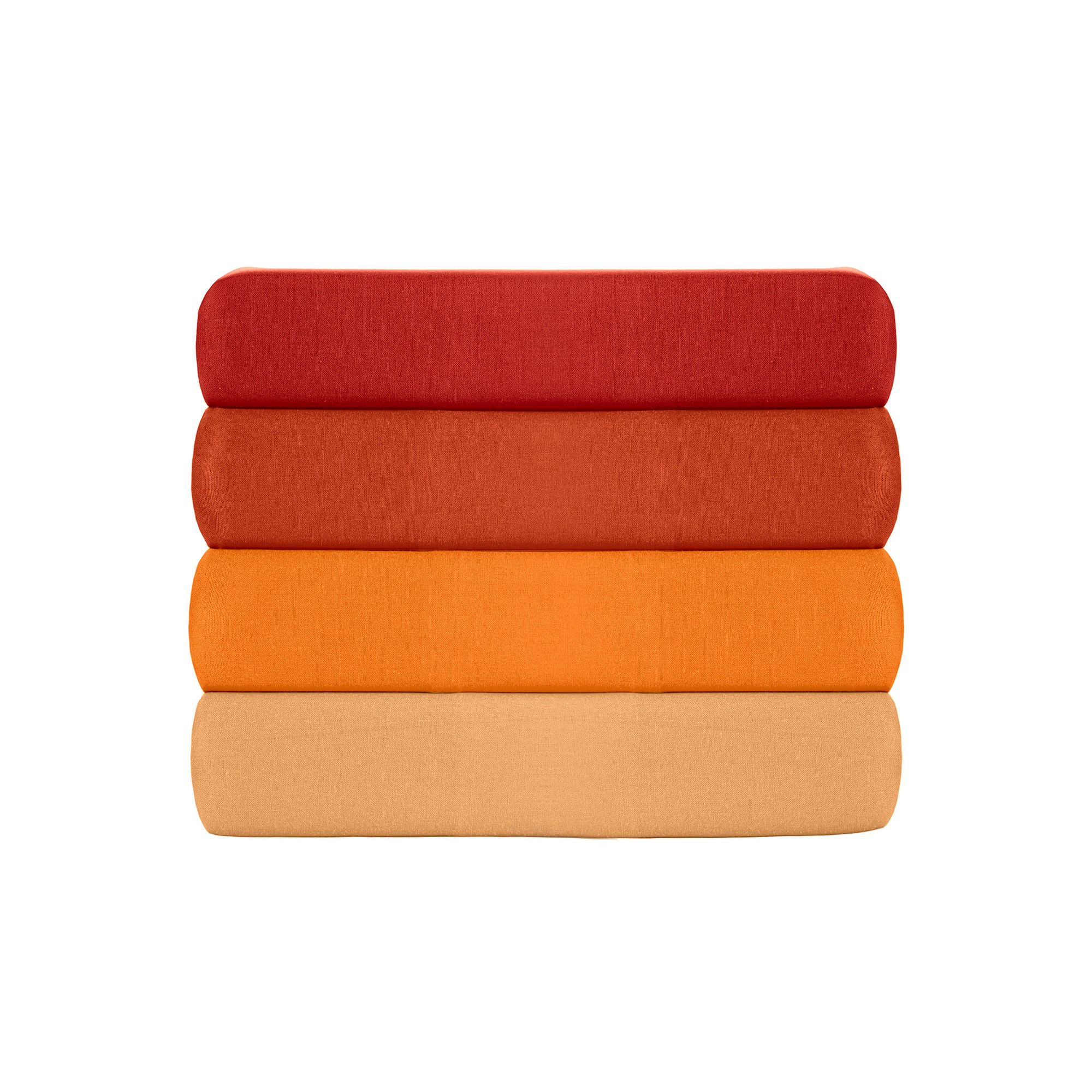 2x Federa Ranforce Cotone Arancione