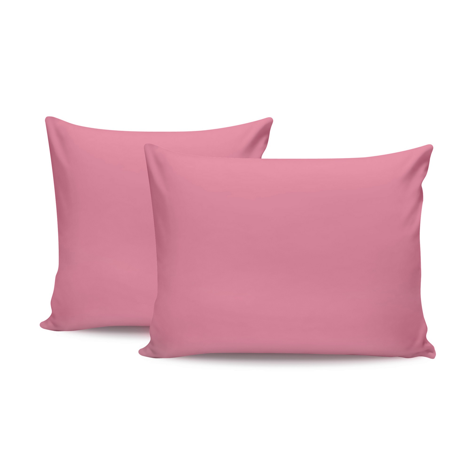 2x Pillowcase Ranforce Cotton Rose