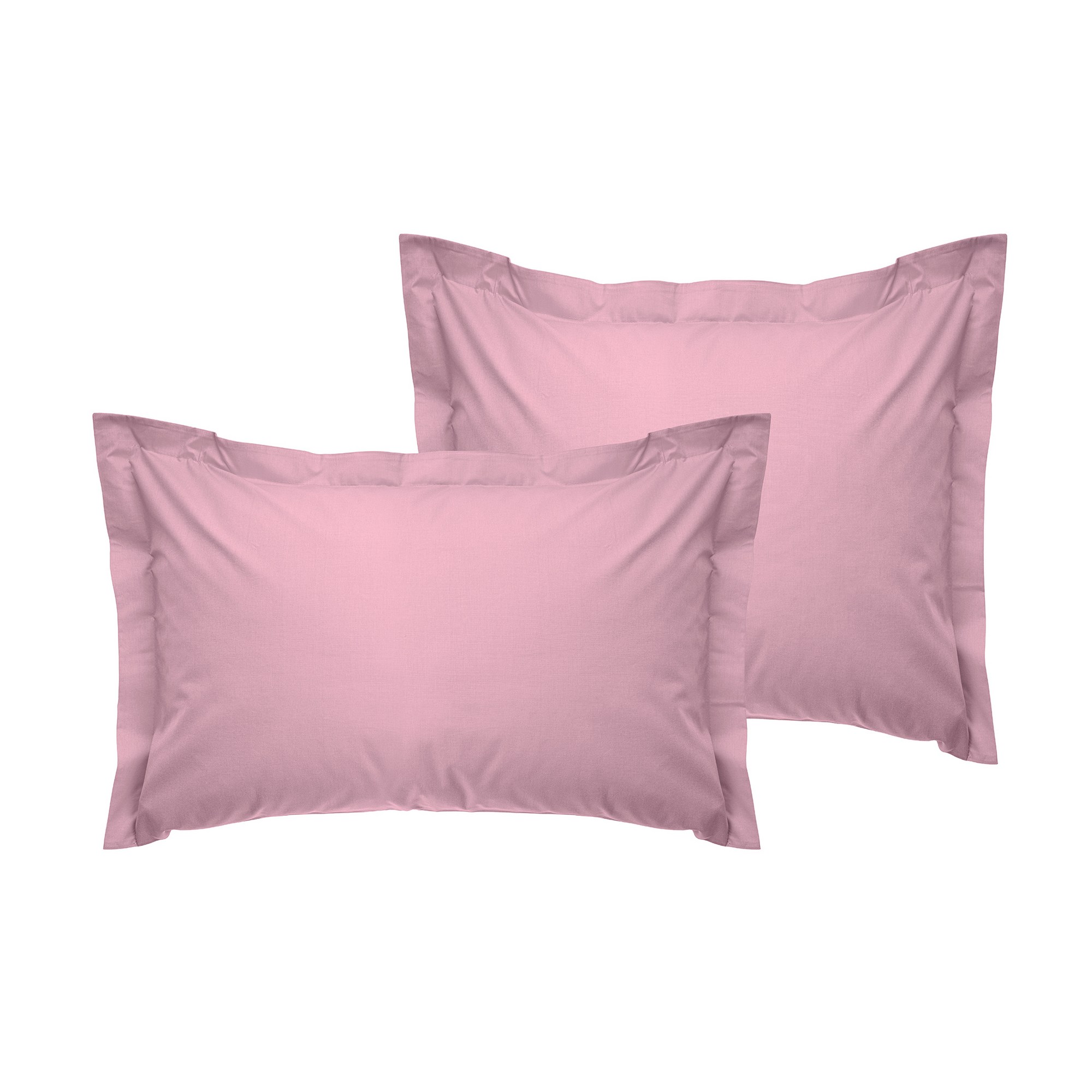 2x federa Ranforce cotone Dusty Rose