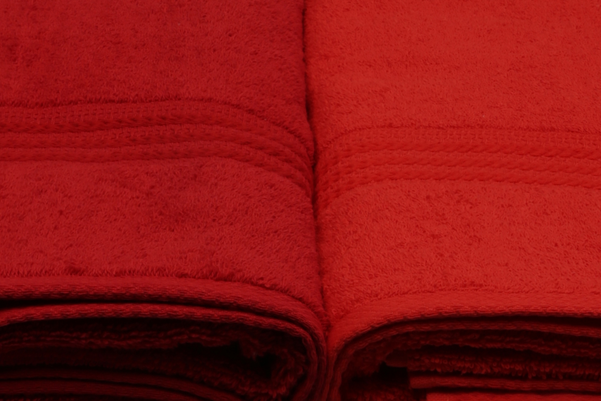 4x Rainbow Bath Towels Cotton Red