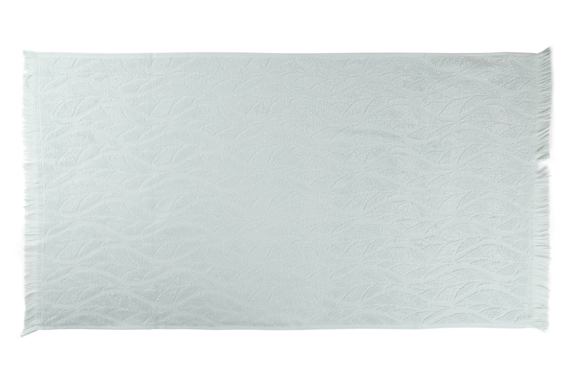 Leaf Bath Towels Cotton Mint