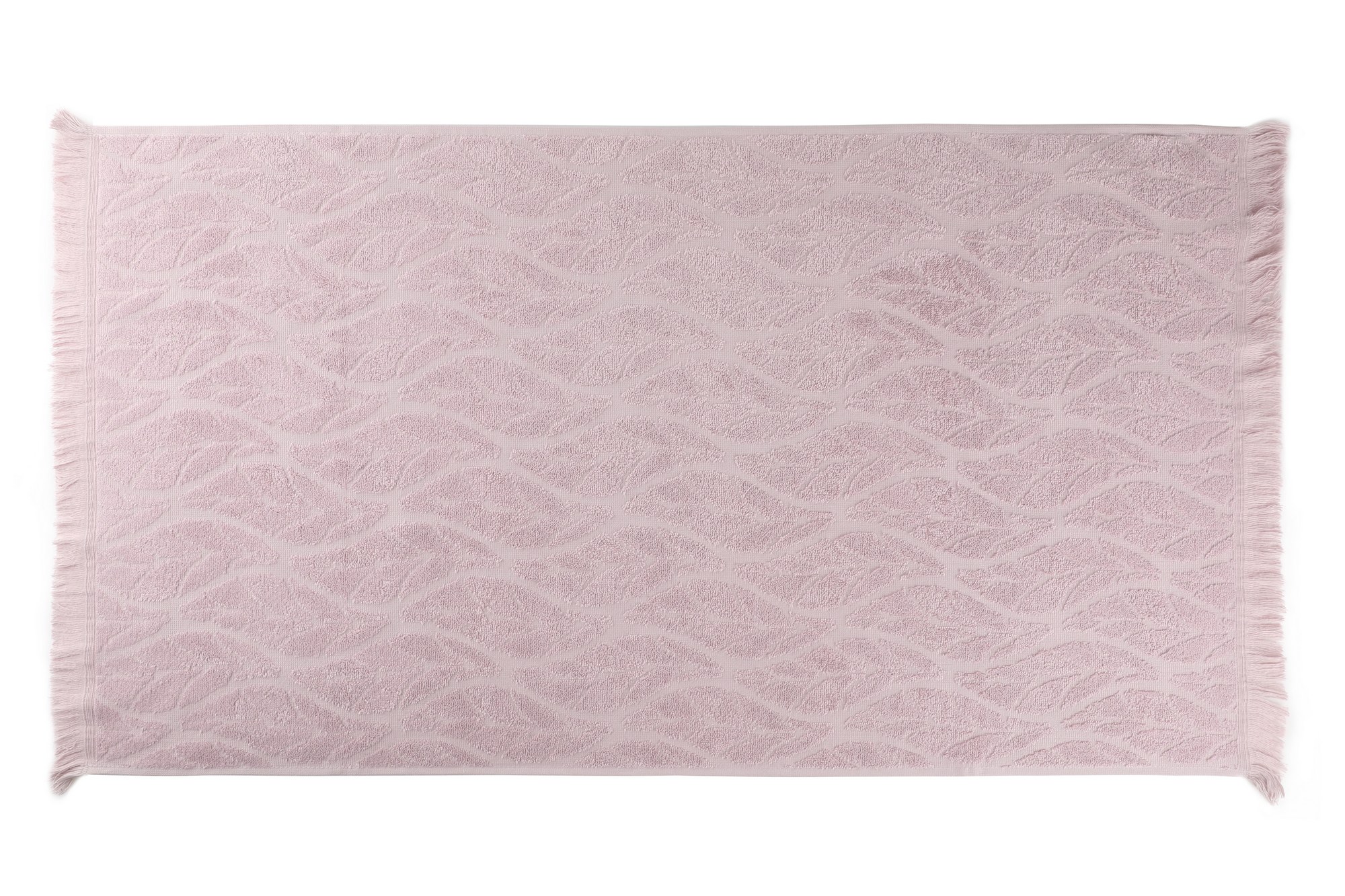 Leaf Bath Towels Cotton Plum
