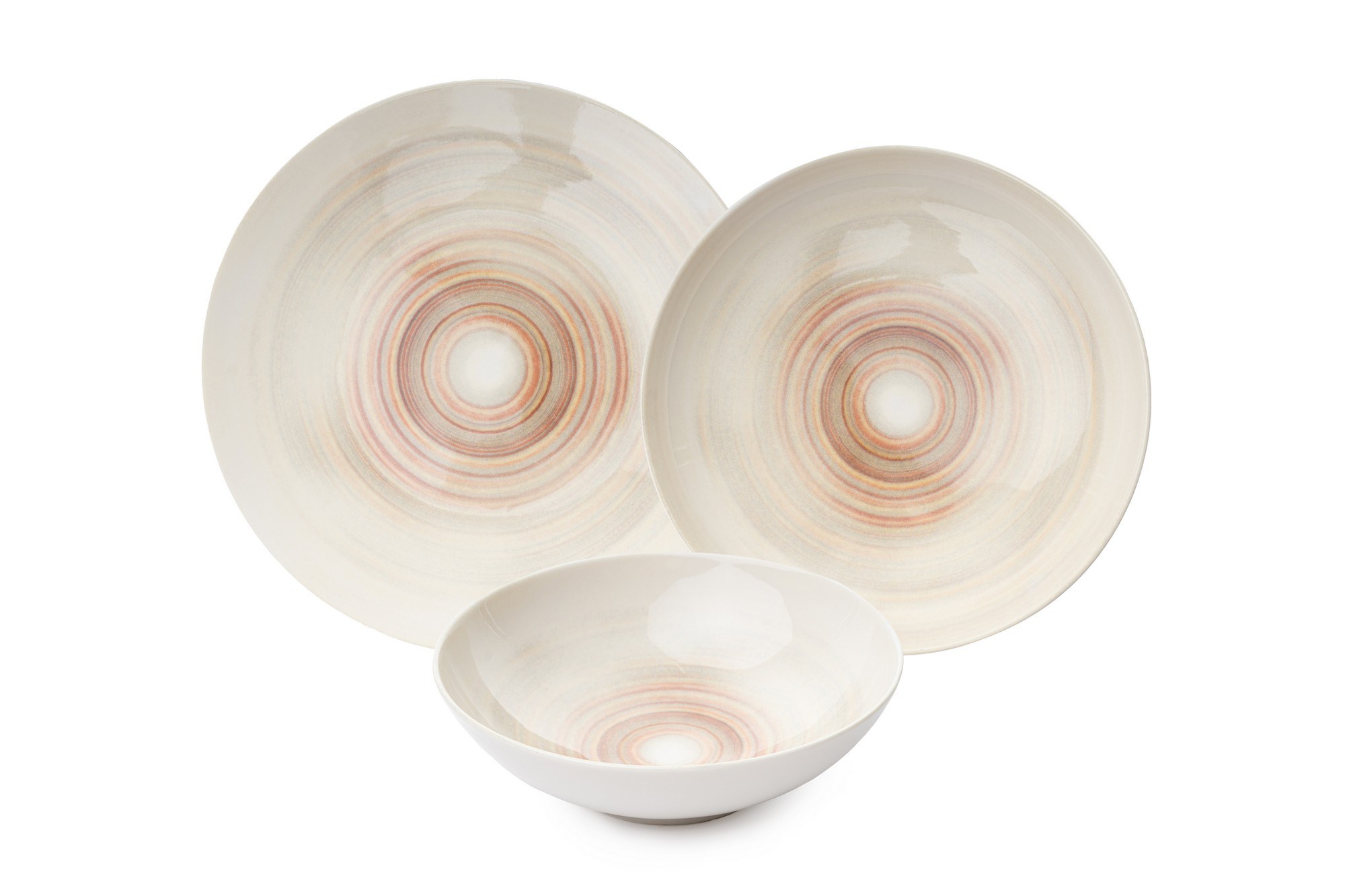 Dinner service 24-piece Porcelain Cream