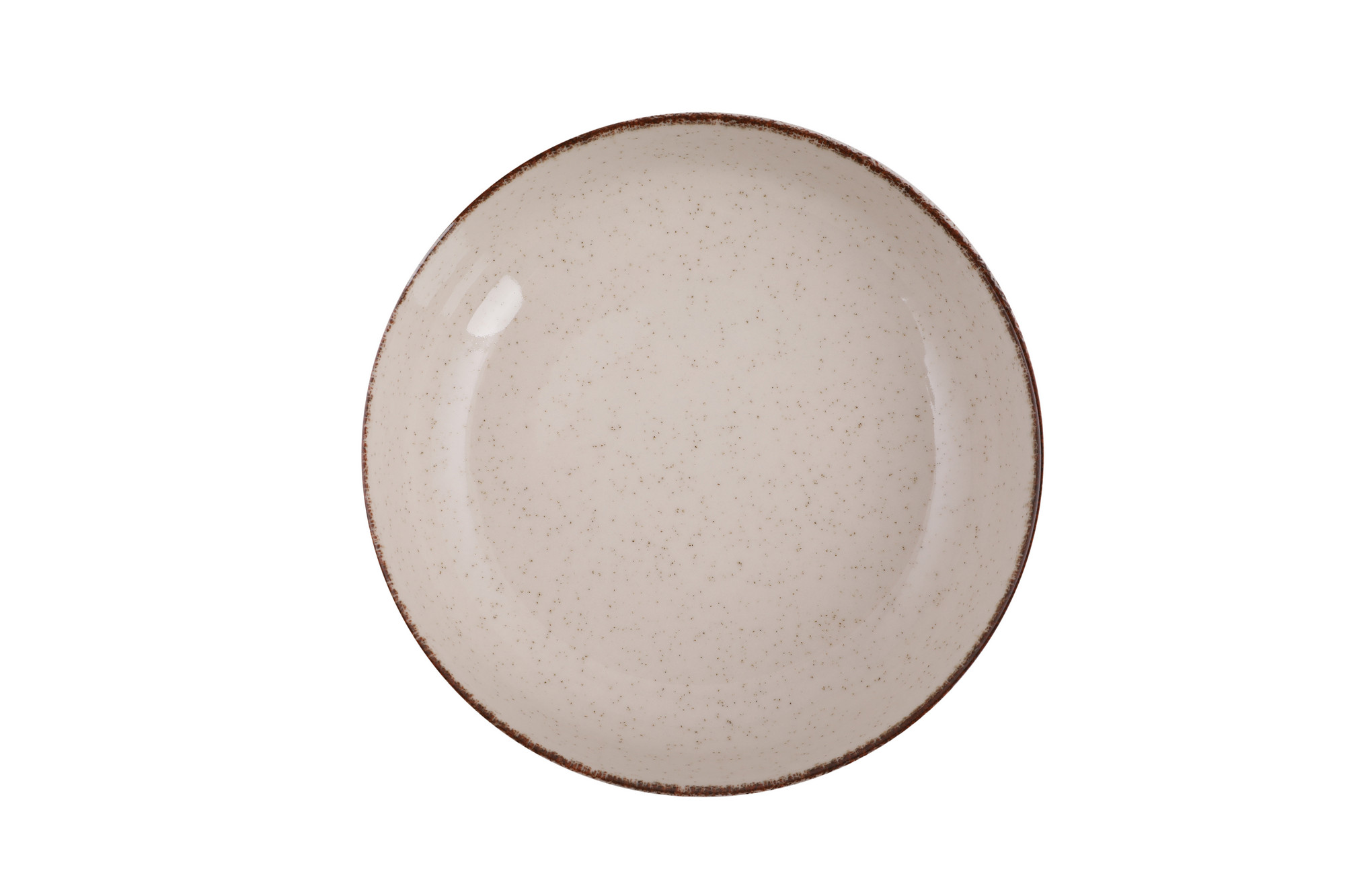 Tableware set 24-piece porcelain cinnamon