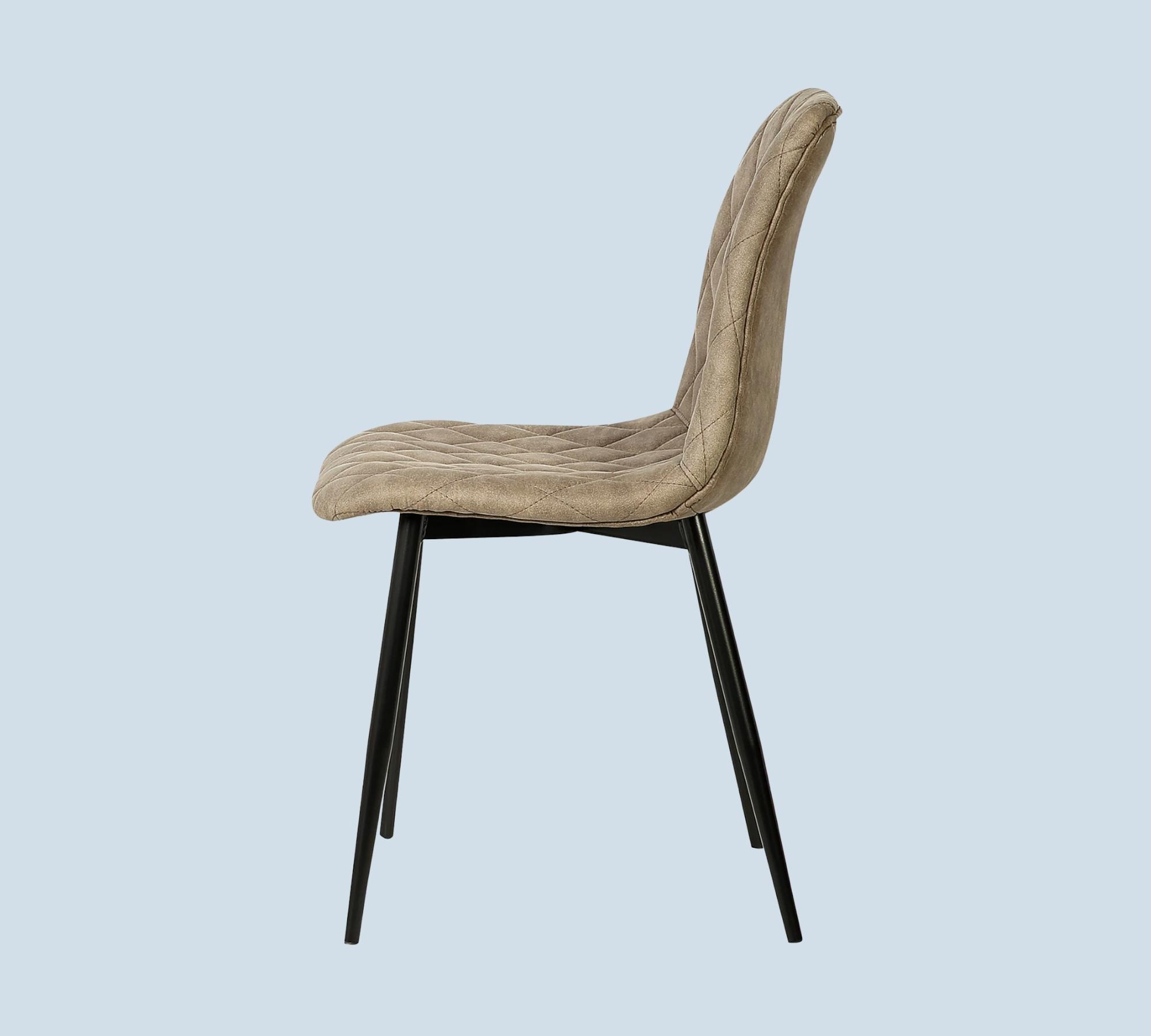 2x Chair Microfiber Used Look Beige