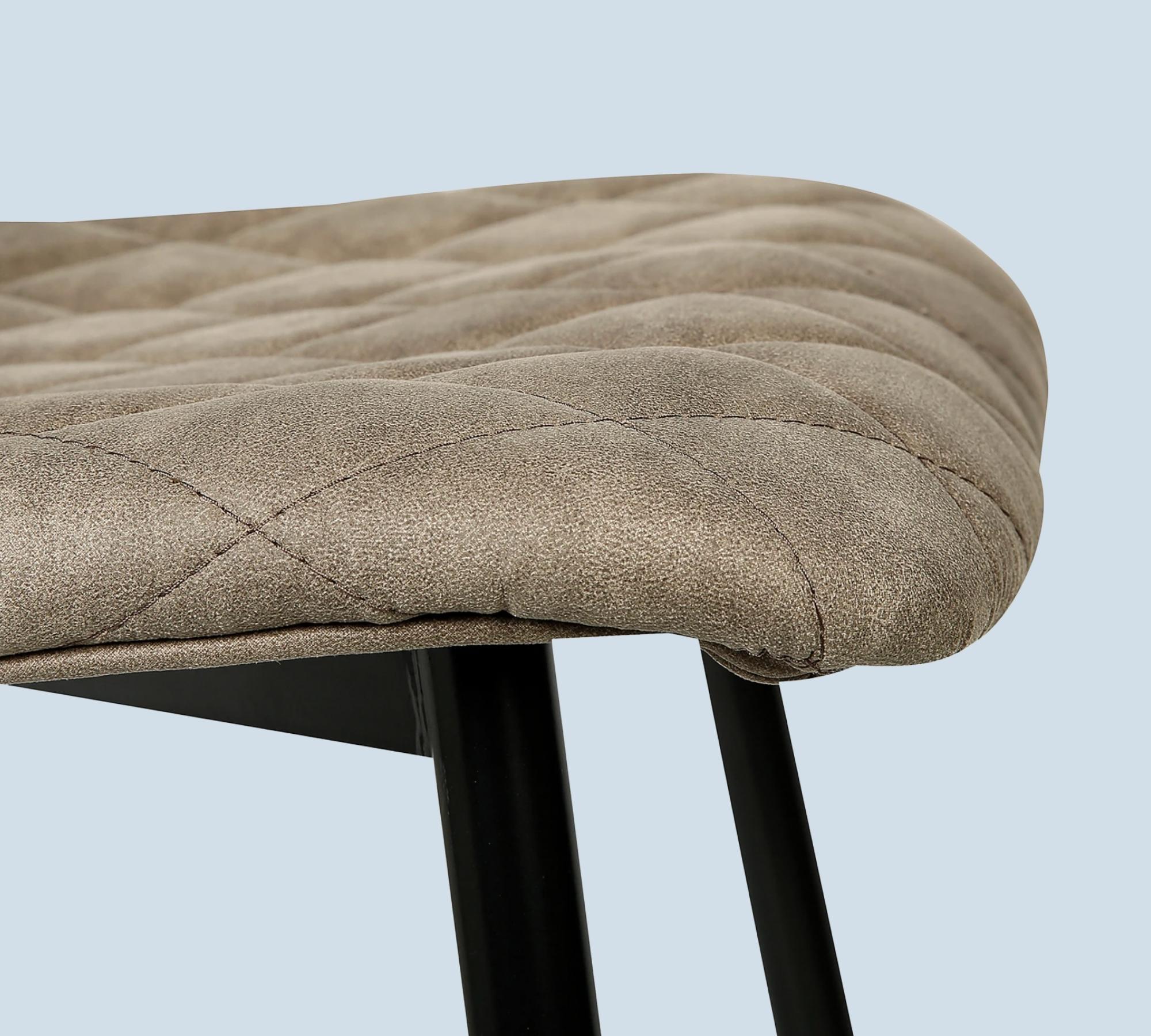 2x Chair Microfiber Used Look Beige