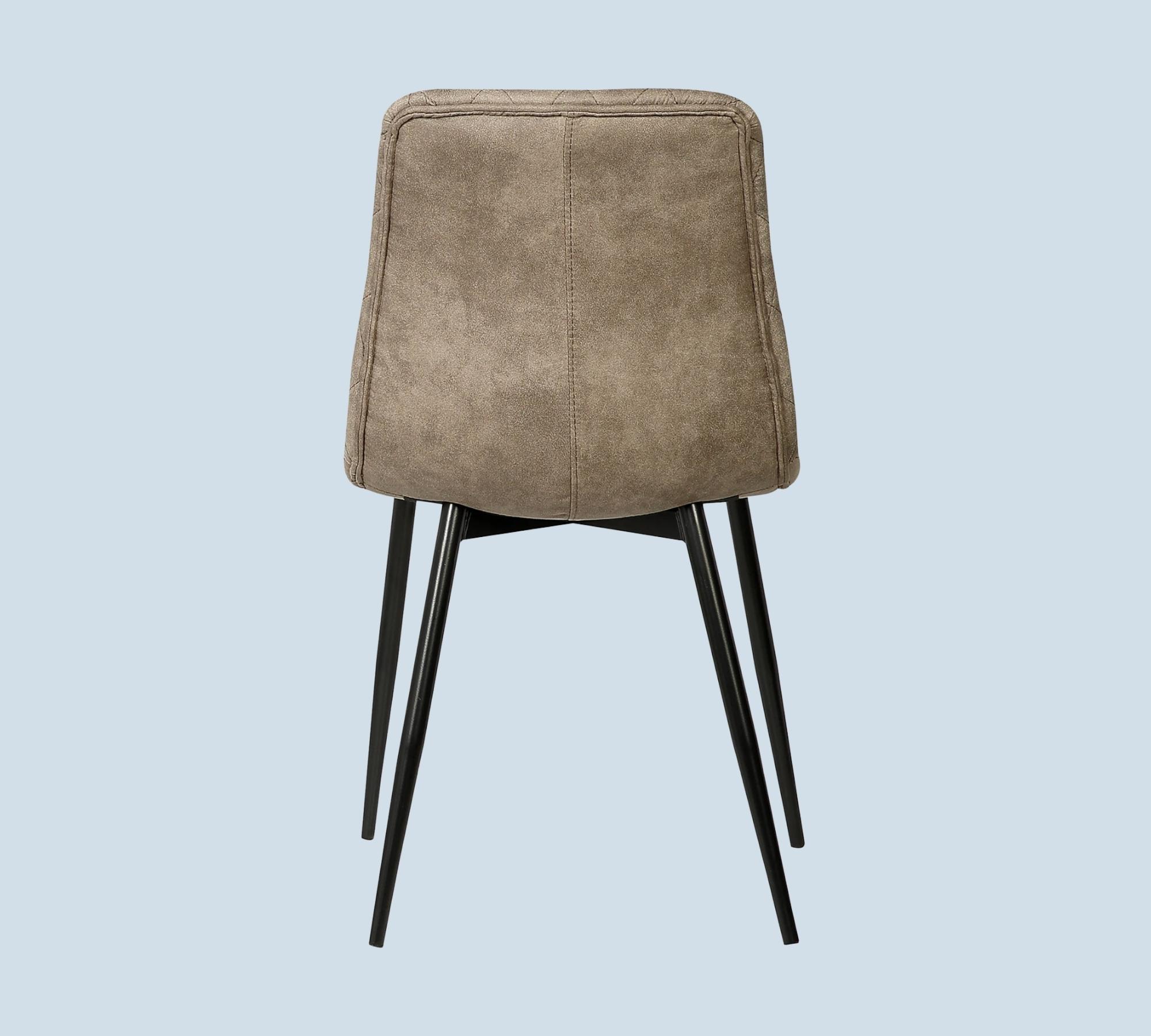 2x Chair Microfiber Used Look Beige