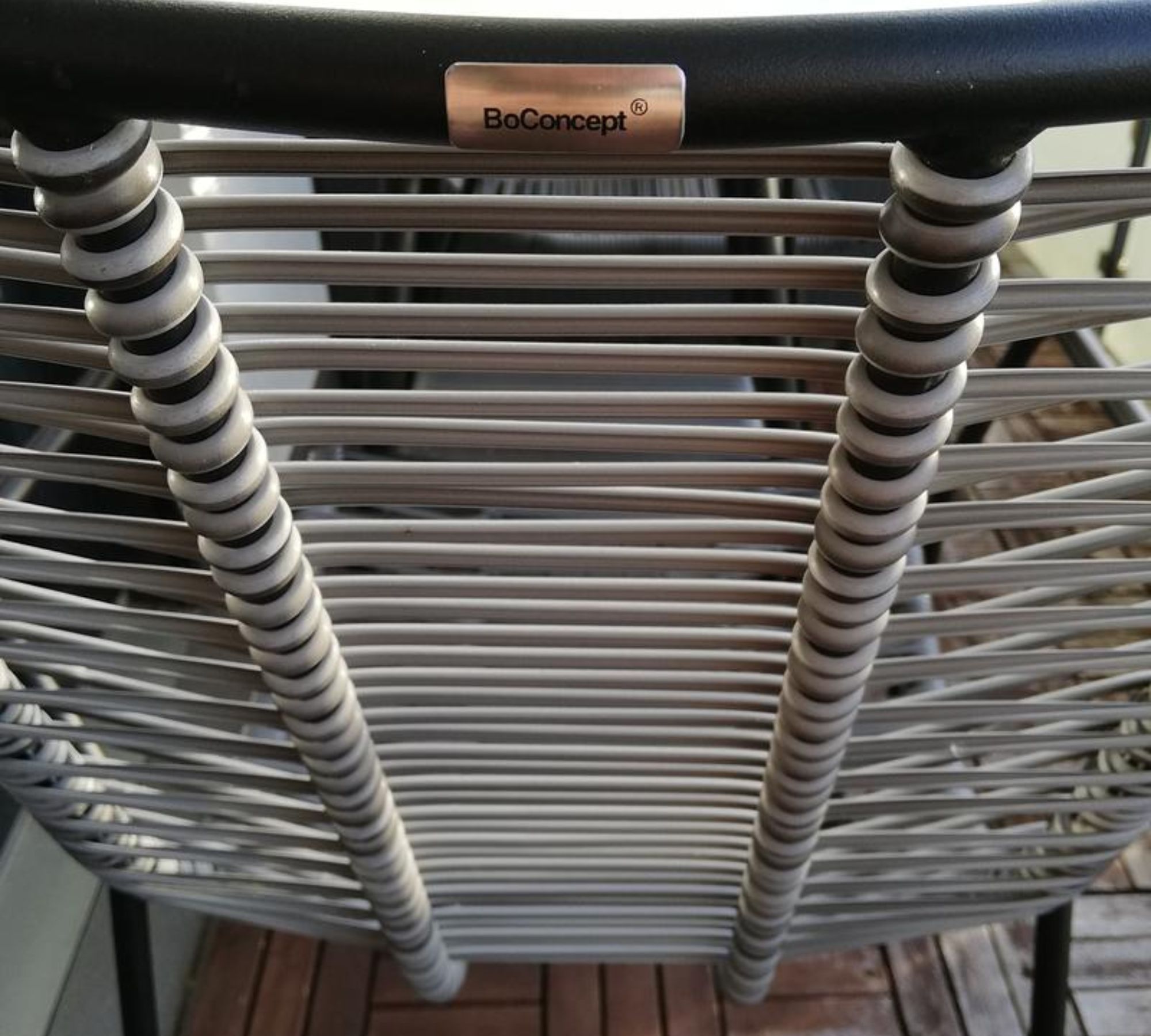 Indoor/Outdoor Seating Group Elba Aluminum Rattan Grey