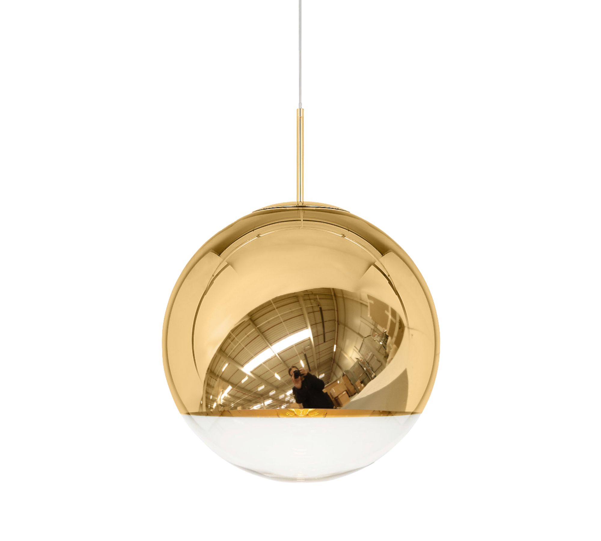 Mirror Ball Pendelleuchte Gold 25cm