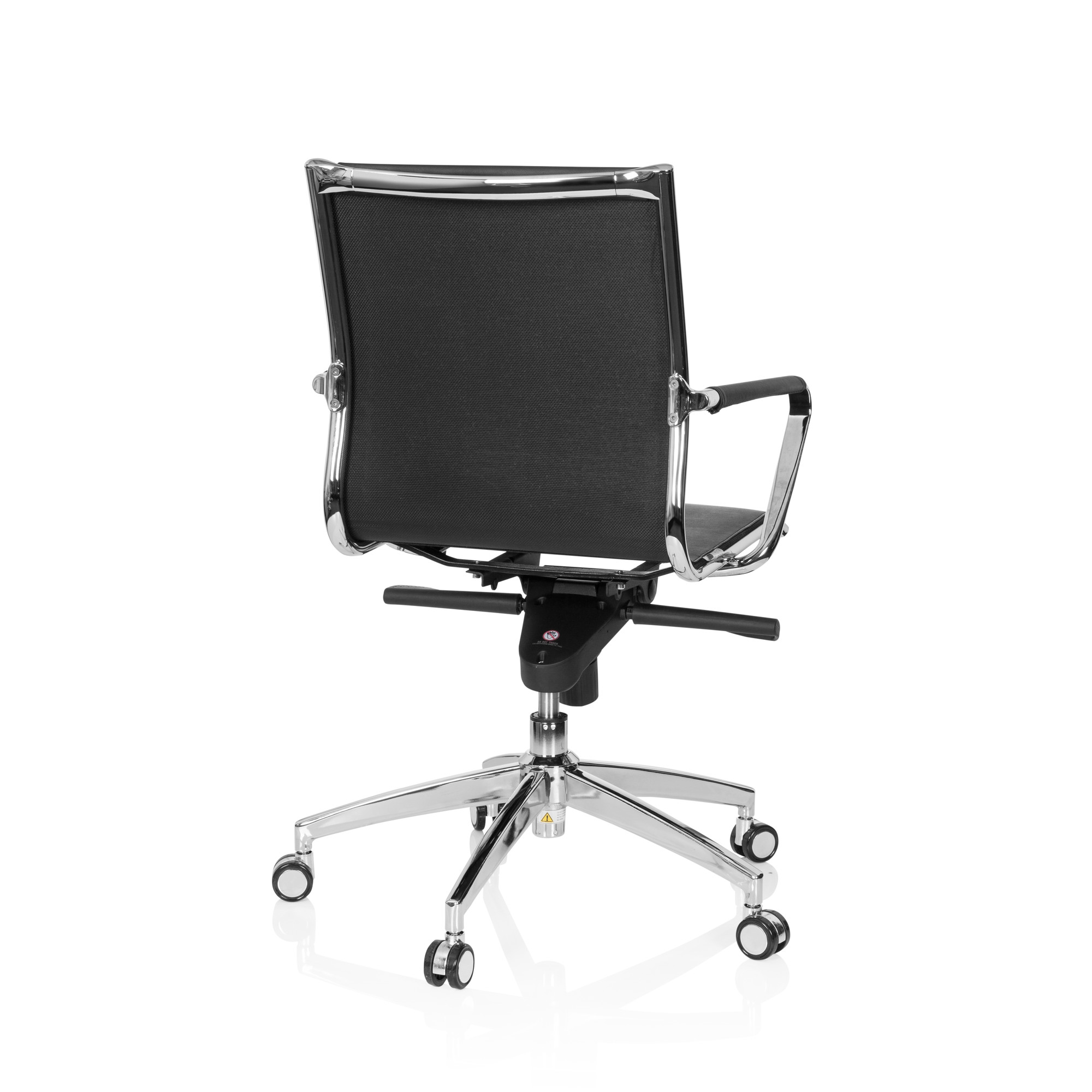 PATMOS Swivel Office Chair with Castors Faux Leather Black