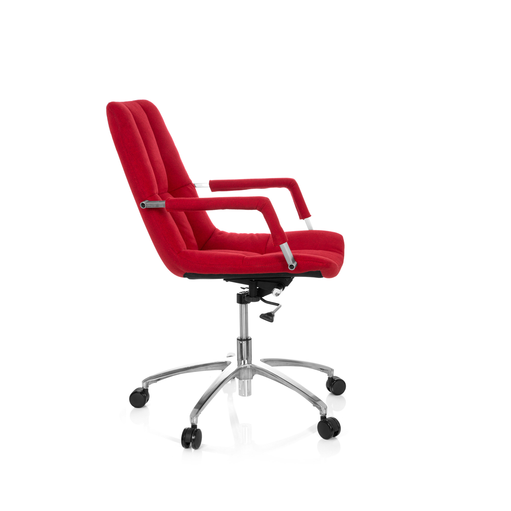 SARANTO Office chair with casters Fabric Red