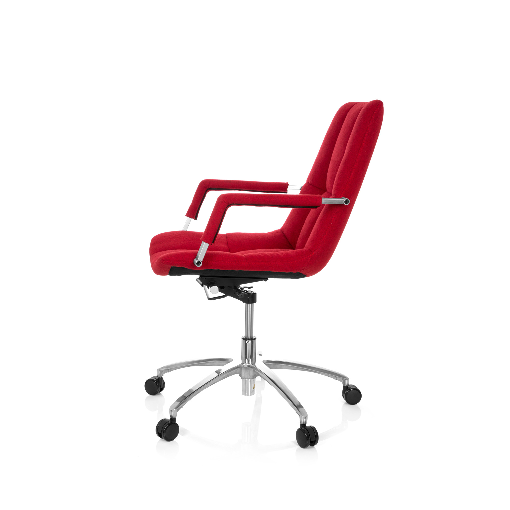 SARANTO Office chair with casters Fabric Red