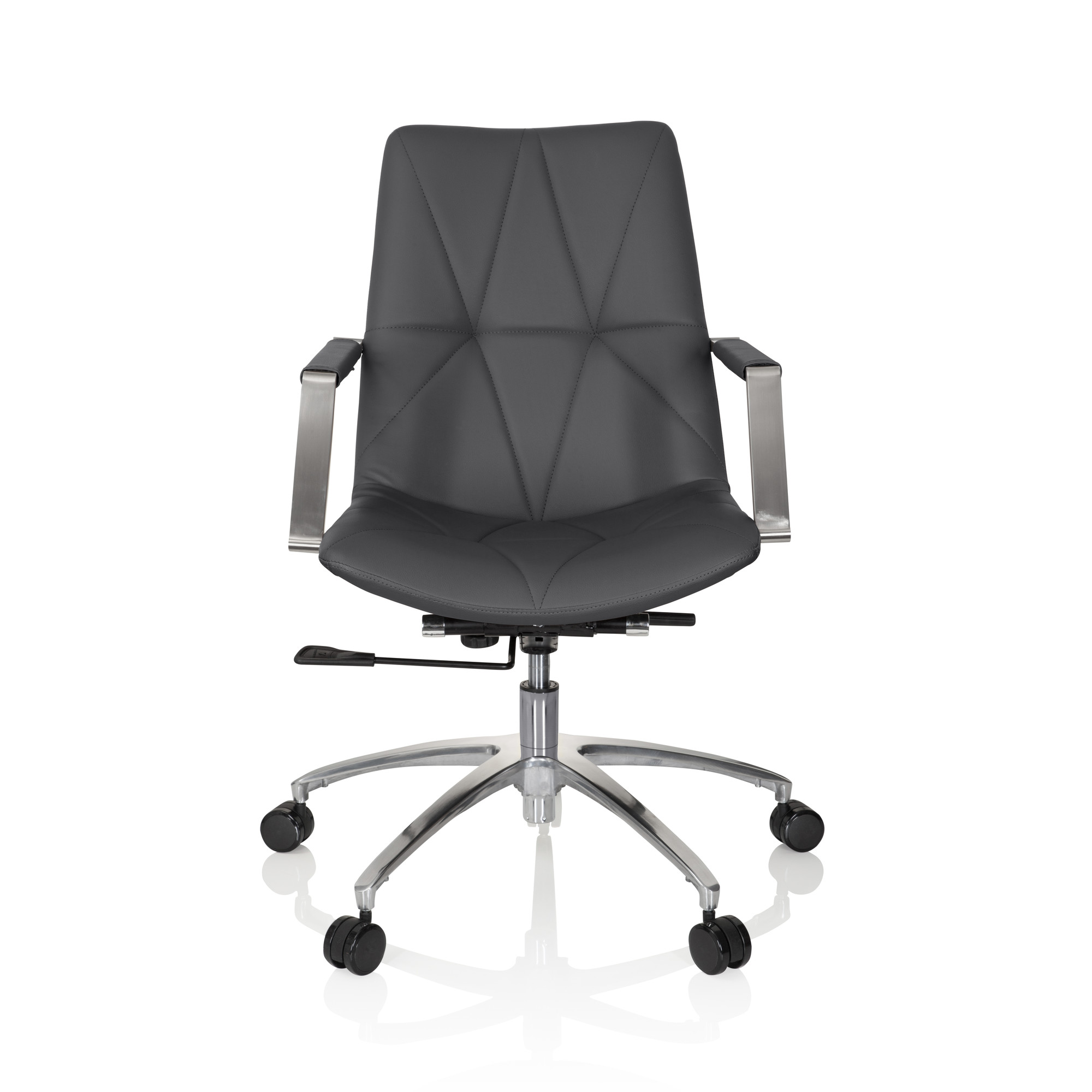 SARANTO II Office chair Swivel Faux leather Anthracite