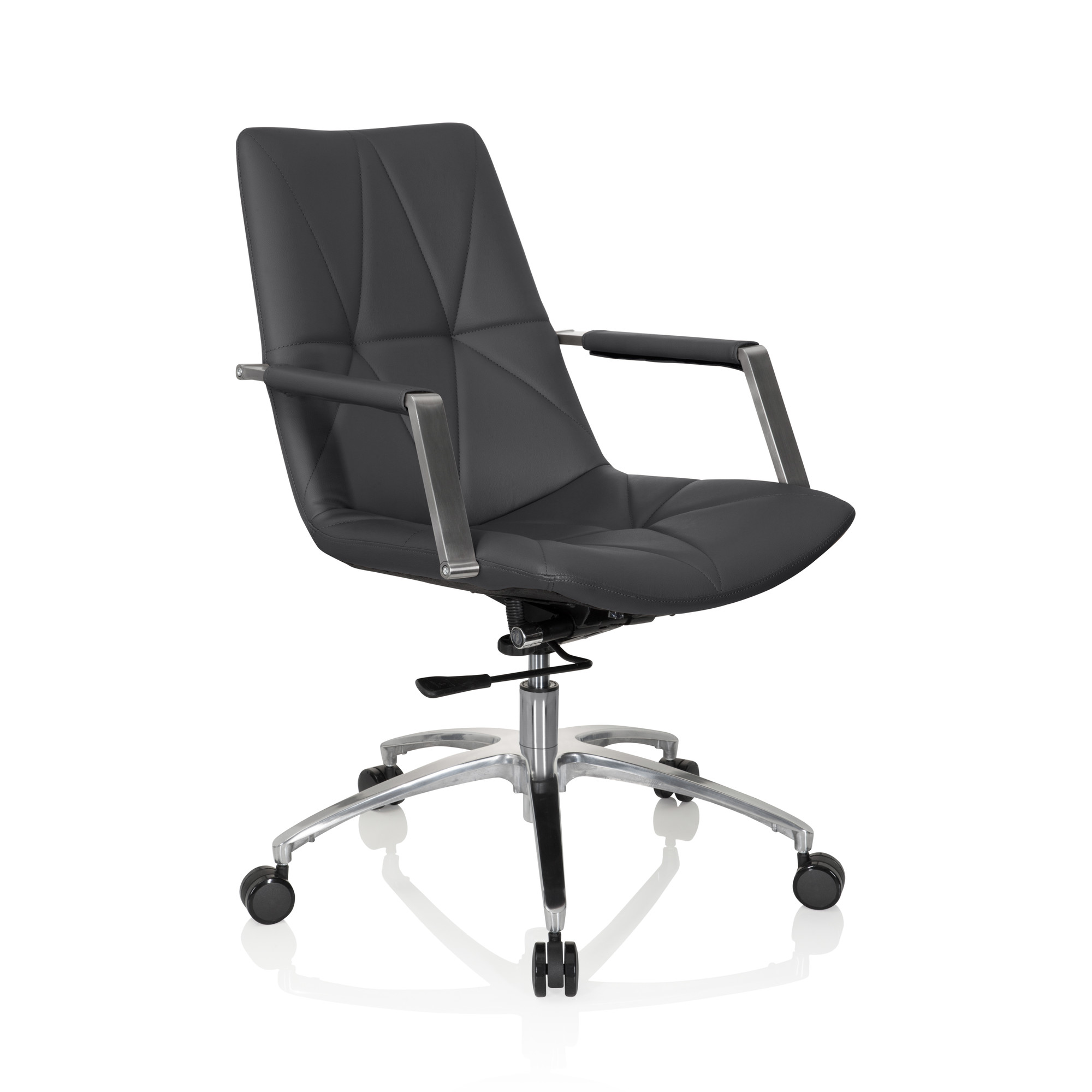 SARANTO II Office chair Swivel Faux leather Anthracite