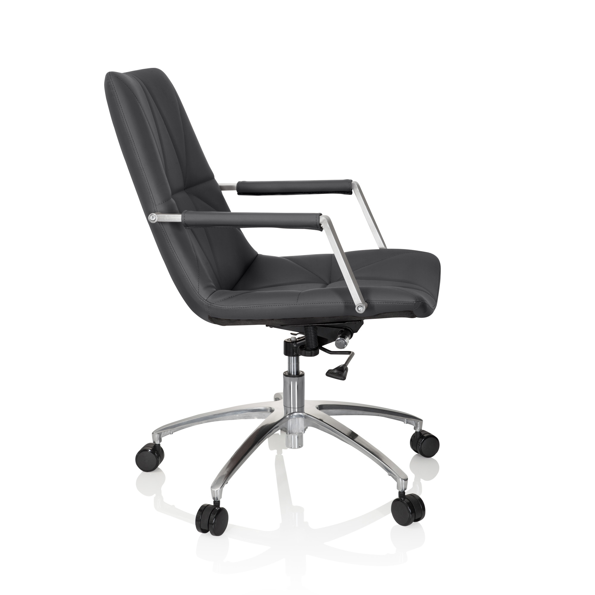 SARANTO II Office chair Swivel Faux leather Anthracite