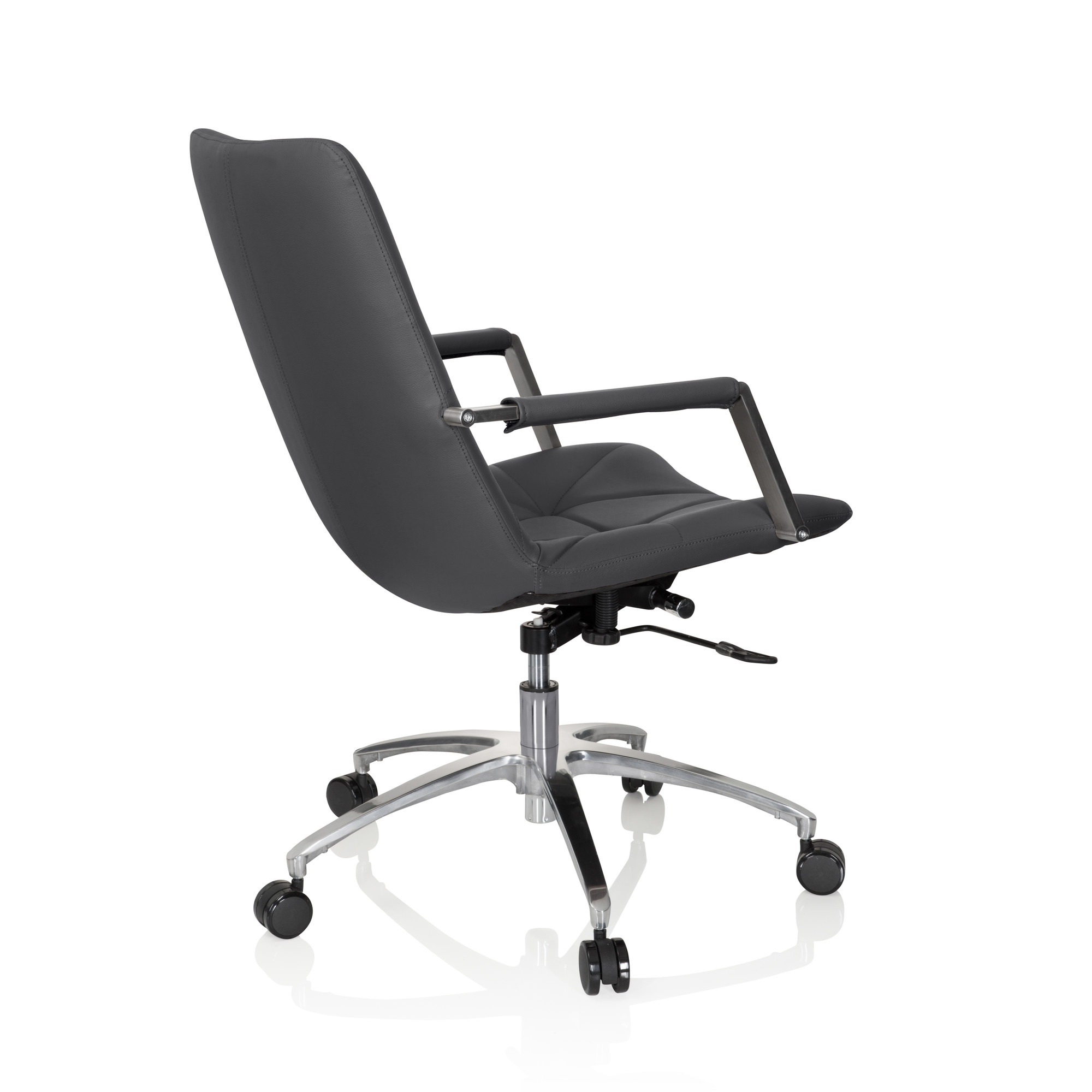 SARANTO II Office chair Swivel Faux leather Anthracite
