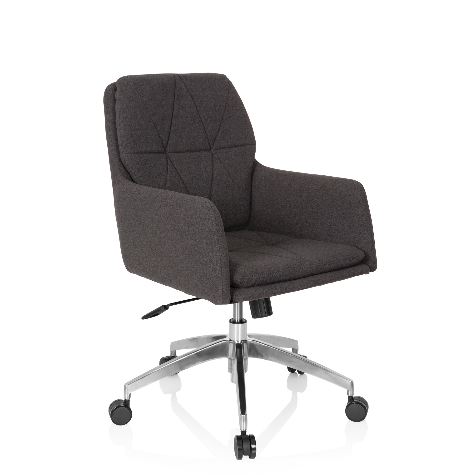 SHAKE 350 Office Chair Swivel with Wheels Fabric Grey