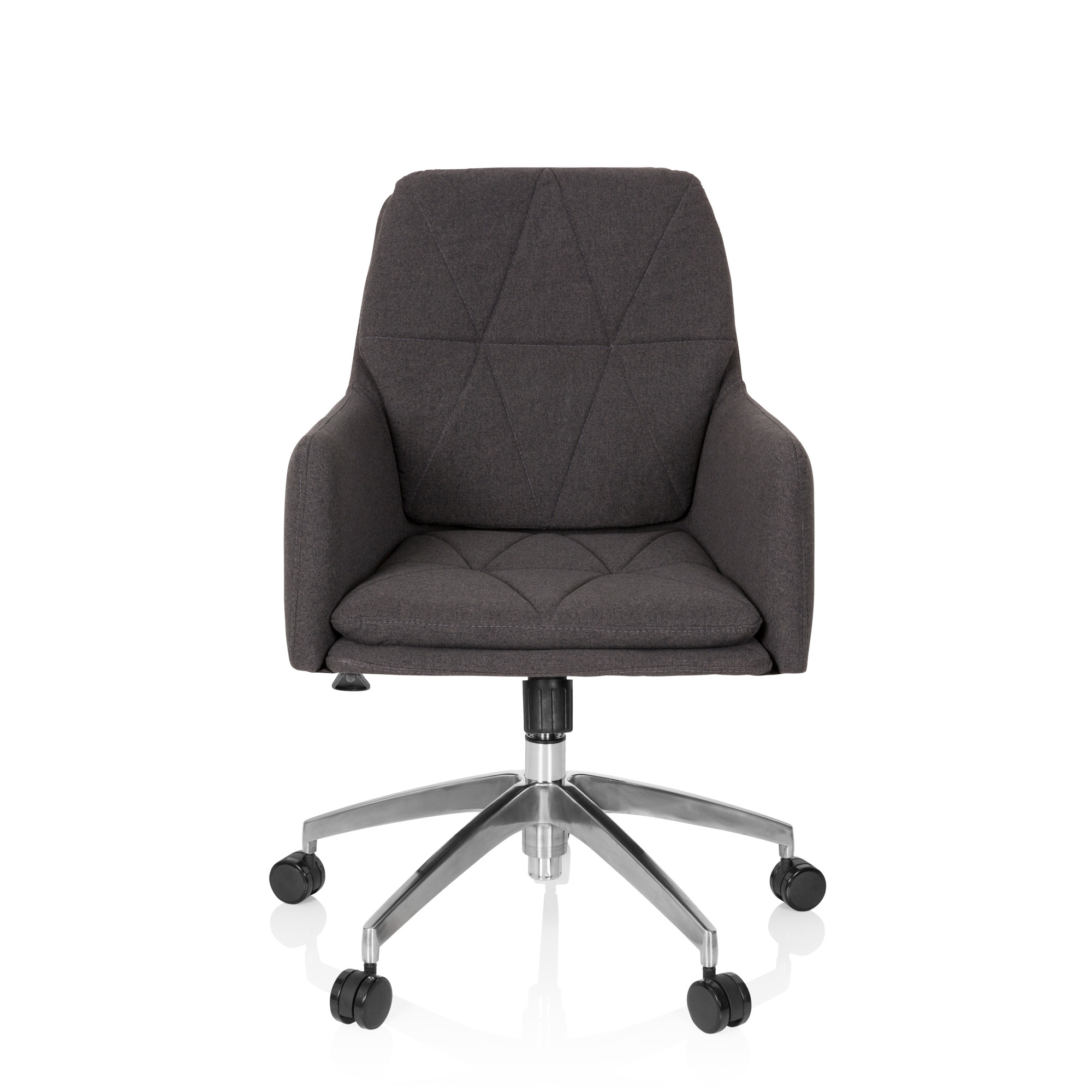 SHAKE 350 Sedia da ufficio girevole con rotelle tessuto grigio