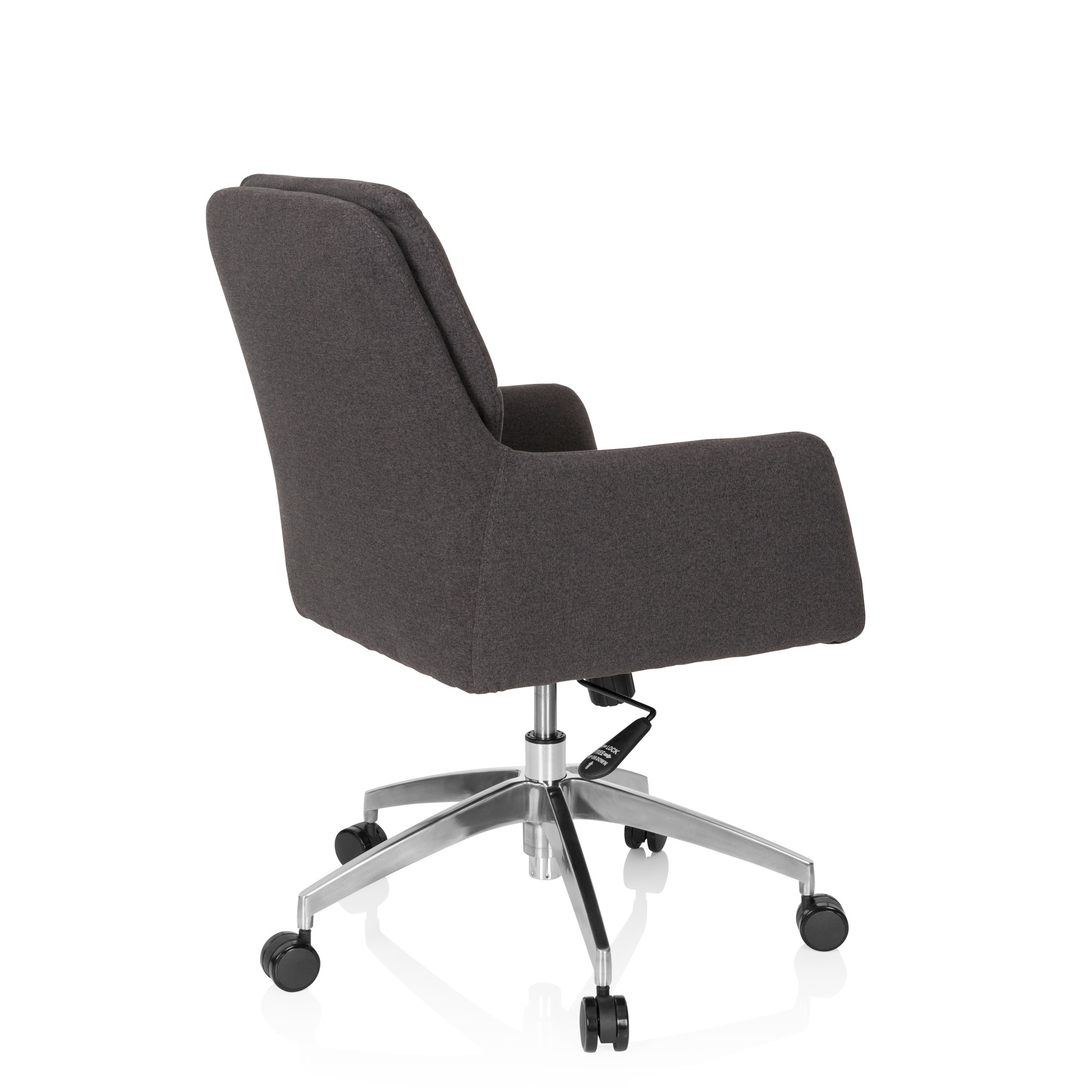 SHAKE 350 Office Chair Swivel with Wheels Fabric Grey