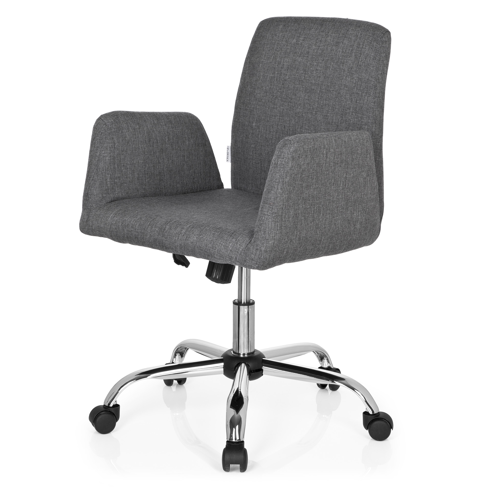 FLOW Office chair Swivel with casters Fabric Grey